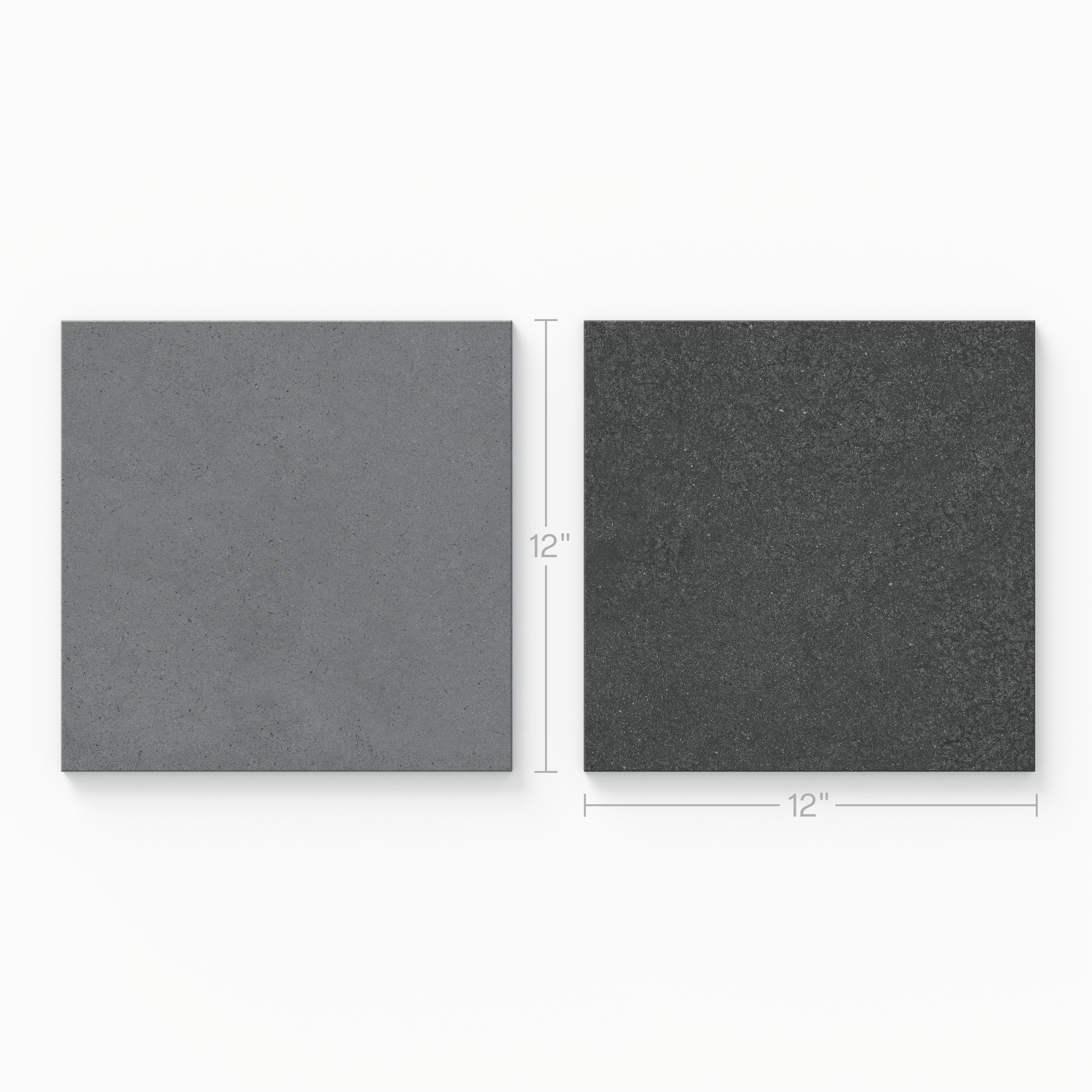 Palmer 12x12 Checkerboard Matte Porcelain Tile in Grey and Nero