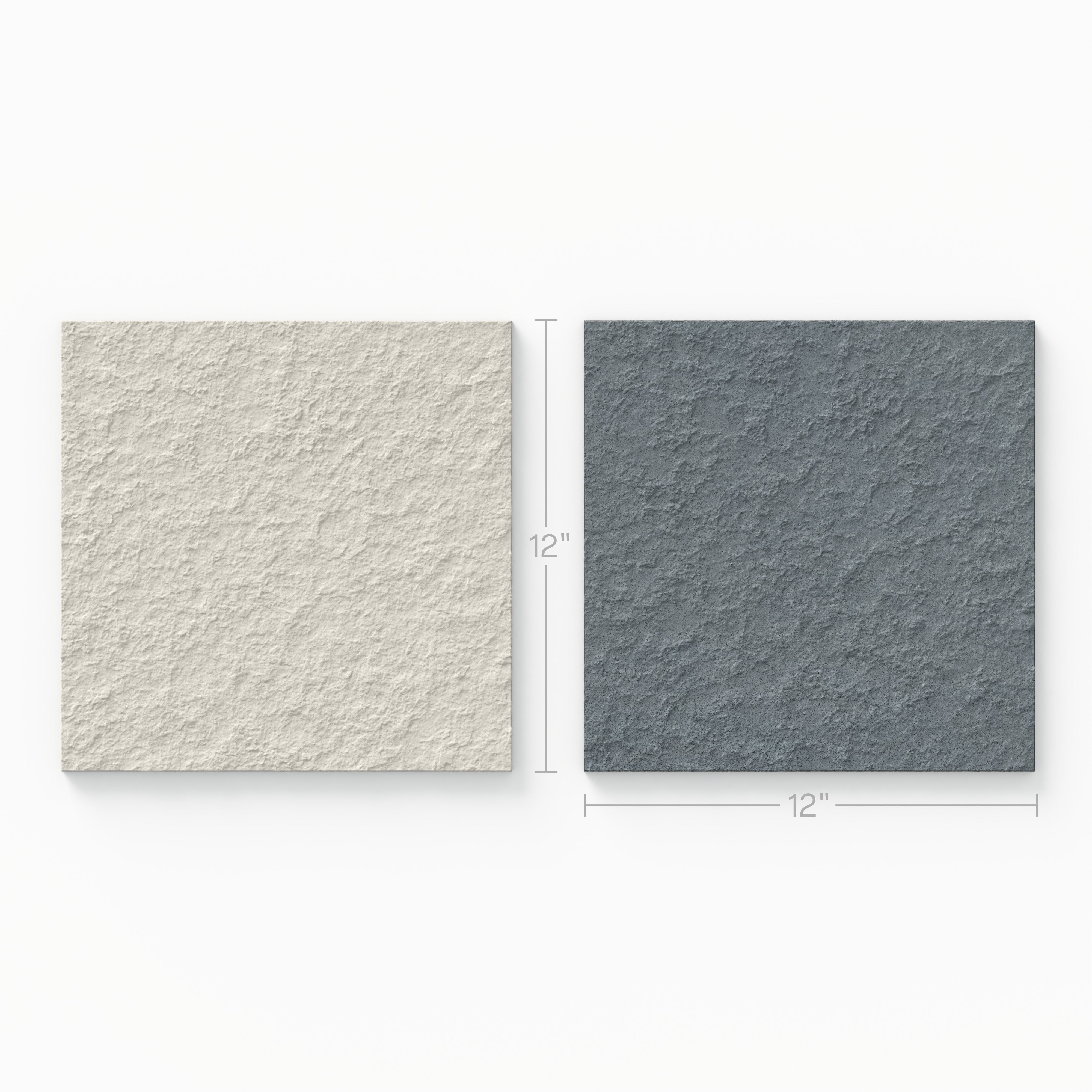 Palmer 12x12 Checkerboard Raw Porcelain Tile in White and Ocean Blue