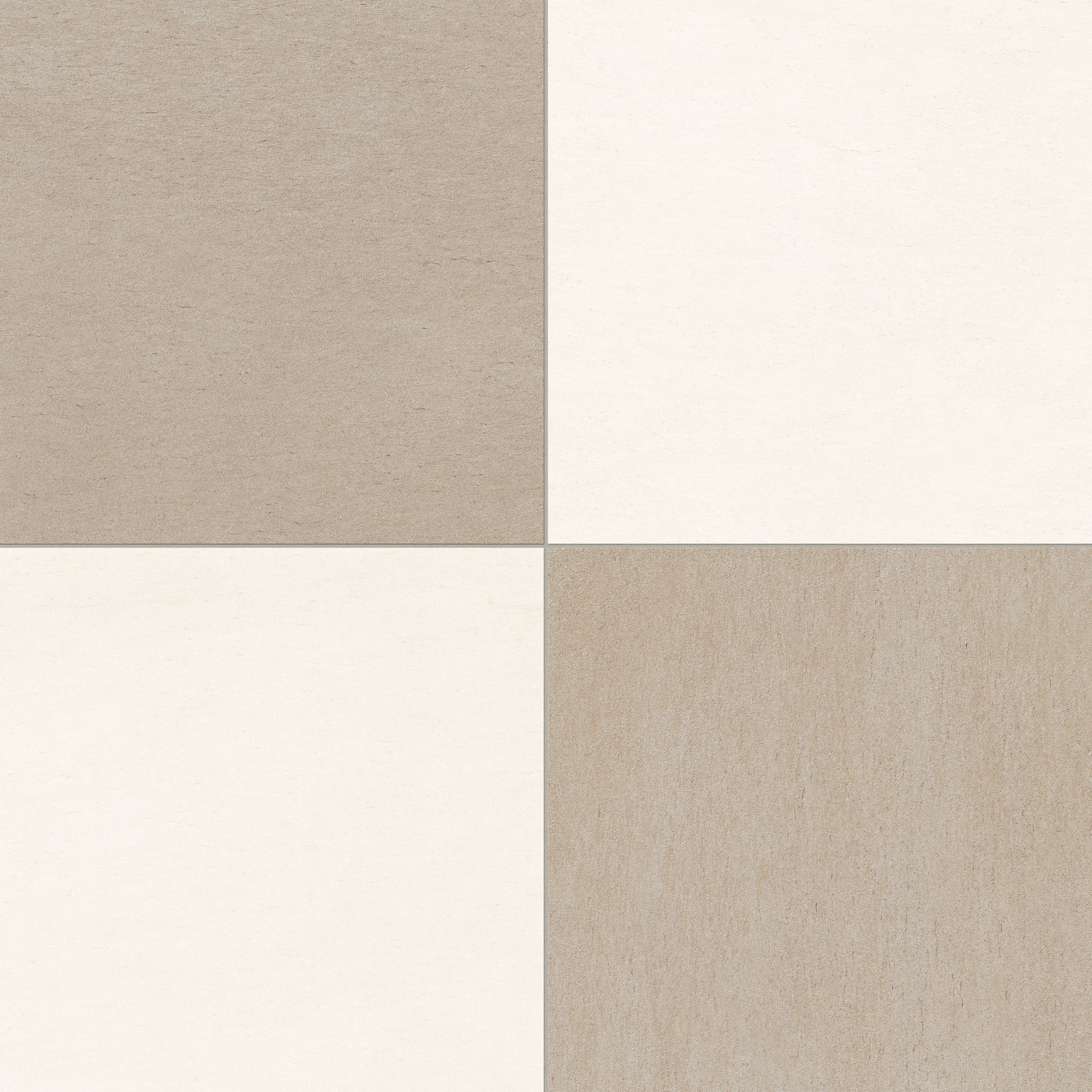 Brody 24x24 Checkerboard Matte Porcelain Tile in Sand and Dune