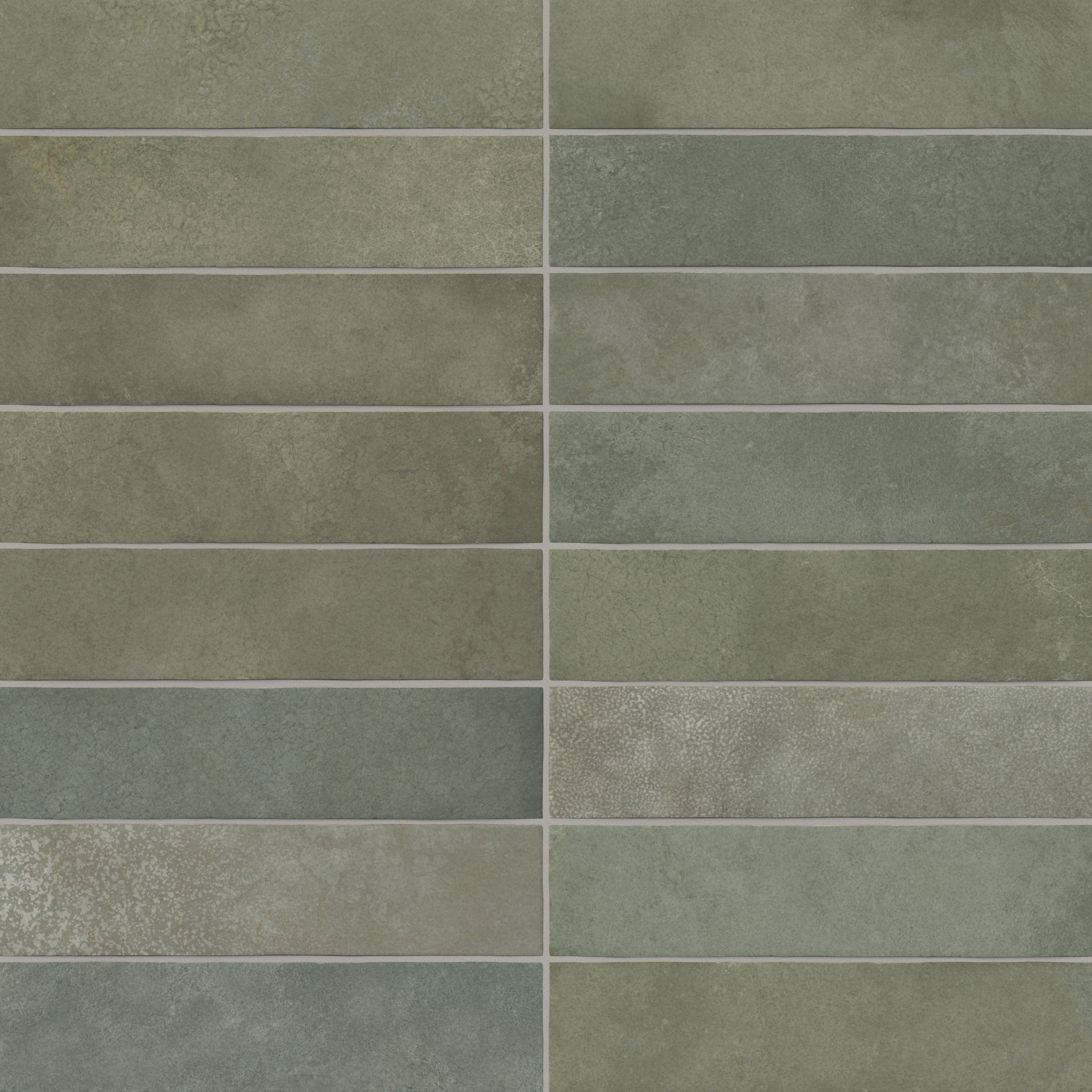 Juliet 2.5x10 Matte Porcelain Tile in Olive