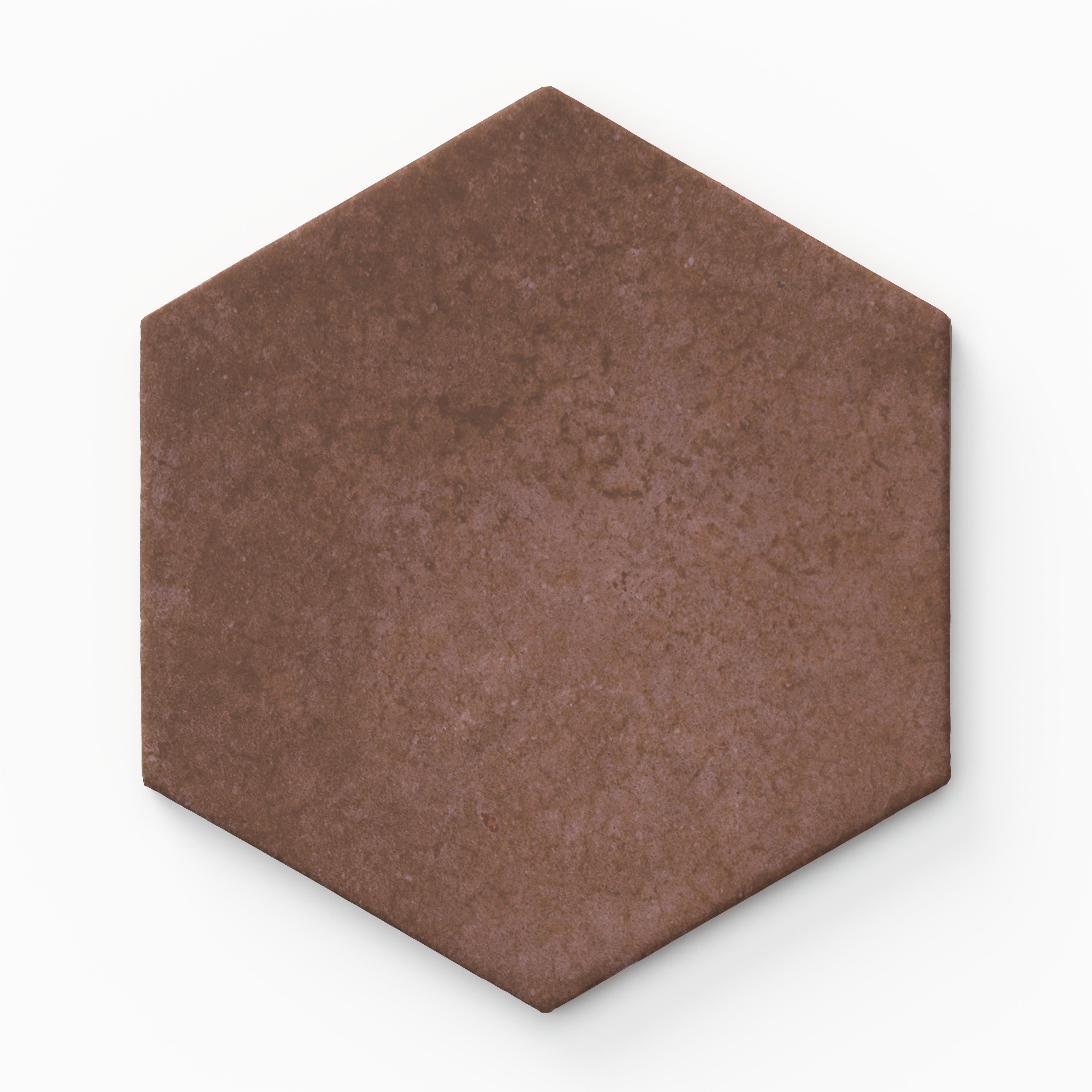 Juliet 7x8 Matte Hexagon in Rust Sample