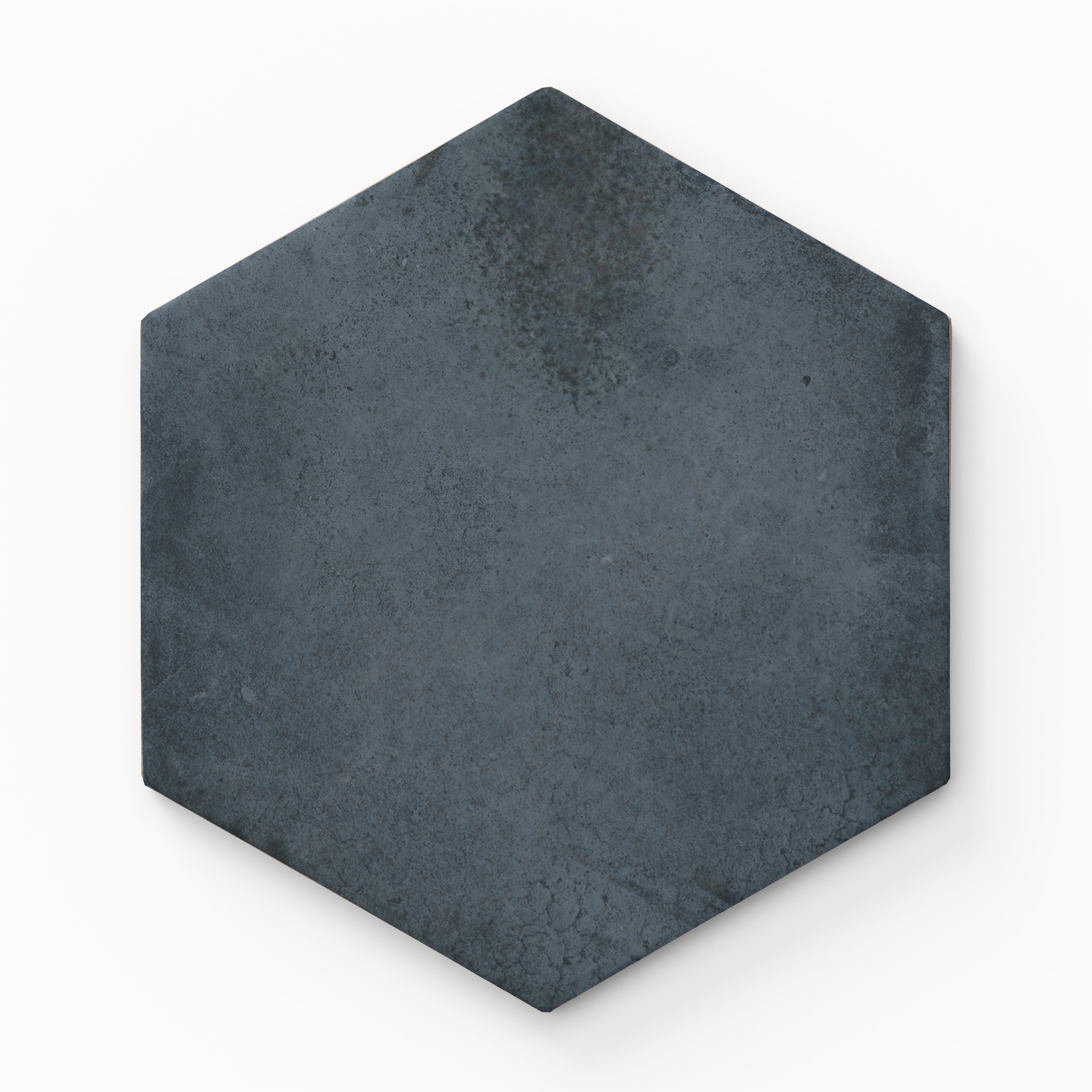 Juliet 7x8 Hexagon Matte Porcelain Tile in Denim