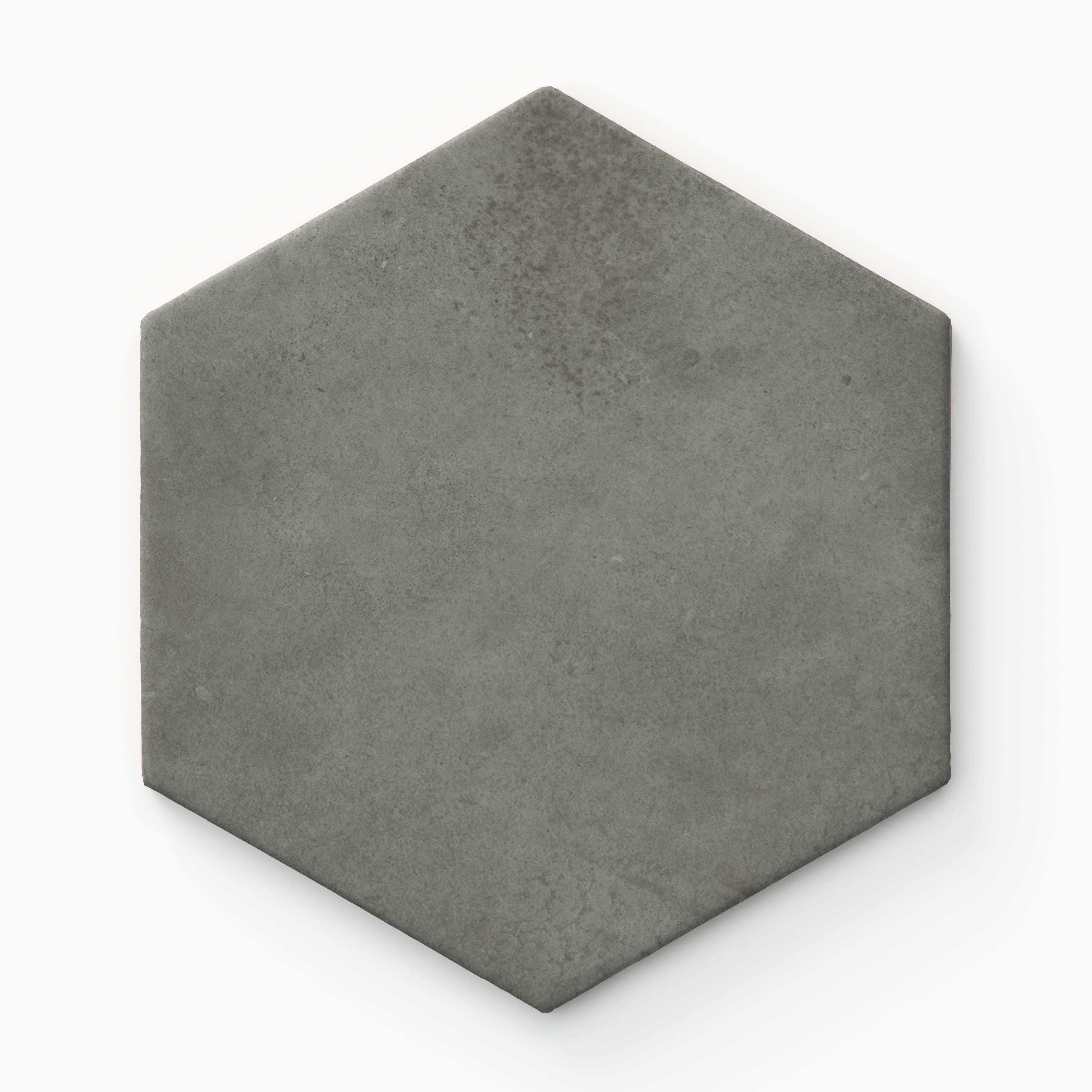 Juliet 7 x 8 Matte Hexagon in Charcoal Sample