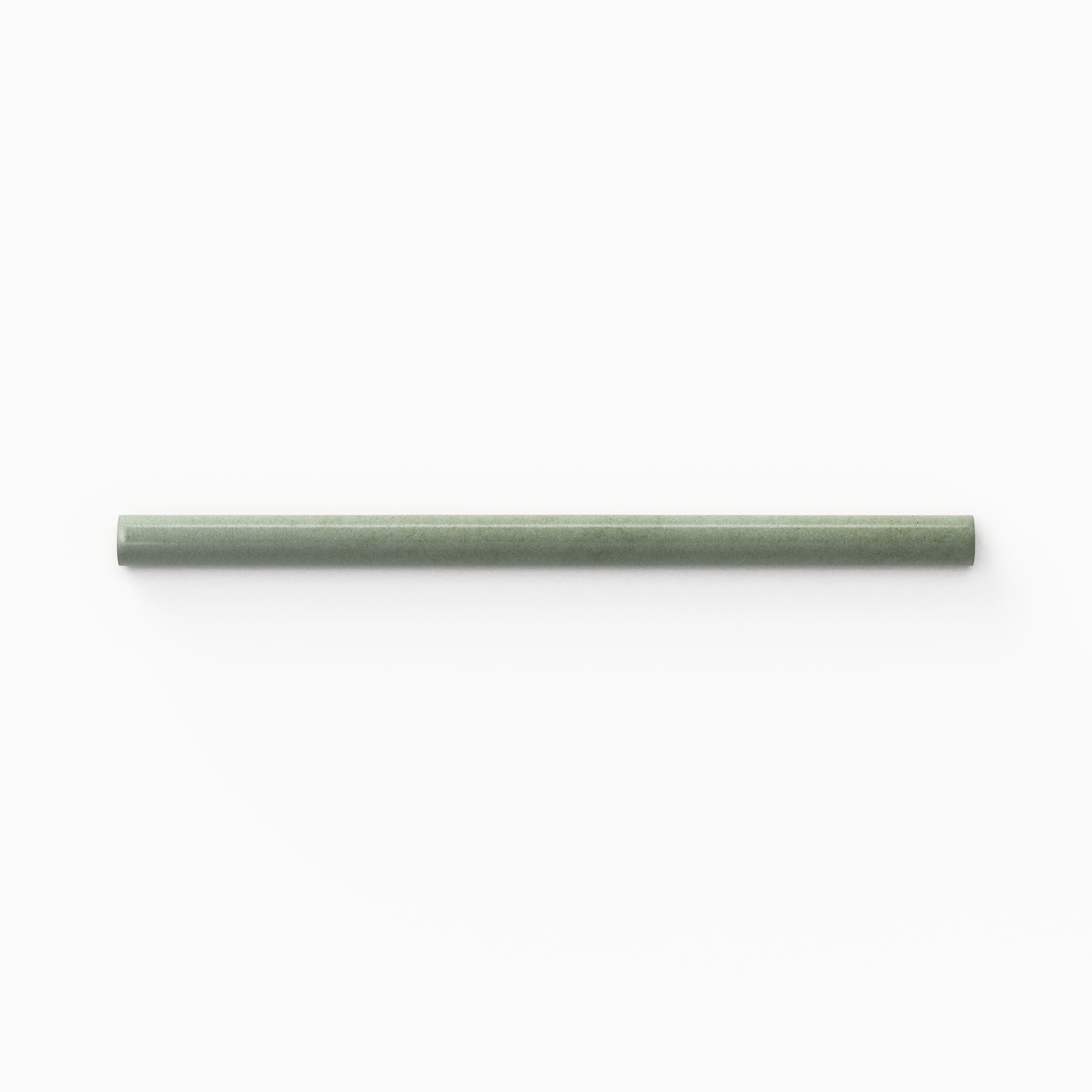 Glossy ceramic rounded tile edge trim in green, designed to provide smooth and polished transitions on tiled surfaces