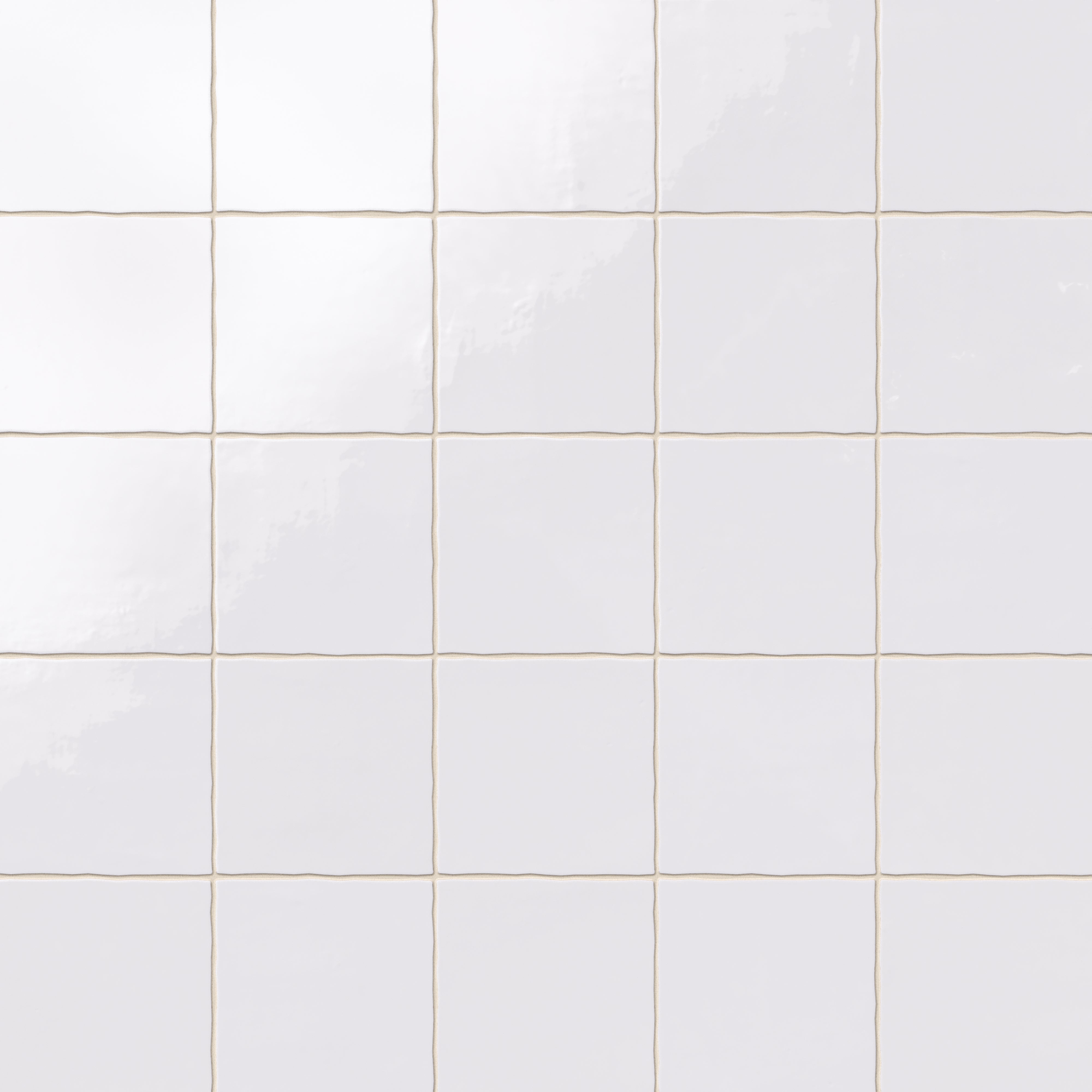 Harper 5x5 Glossy Ceramic Tile in White