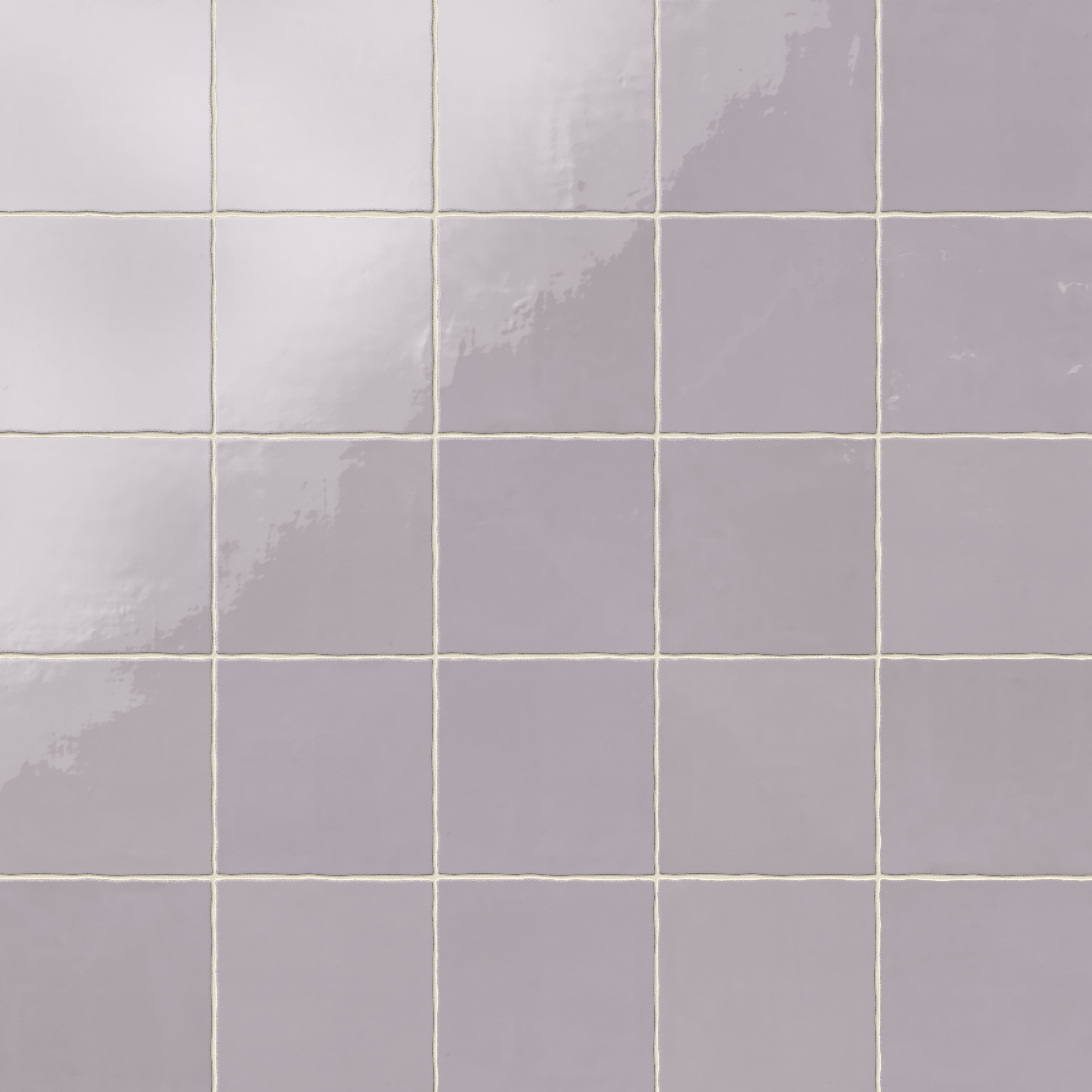 Harper 5x5 Glossy Ceramic Tile in Fog