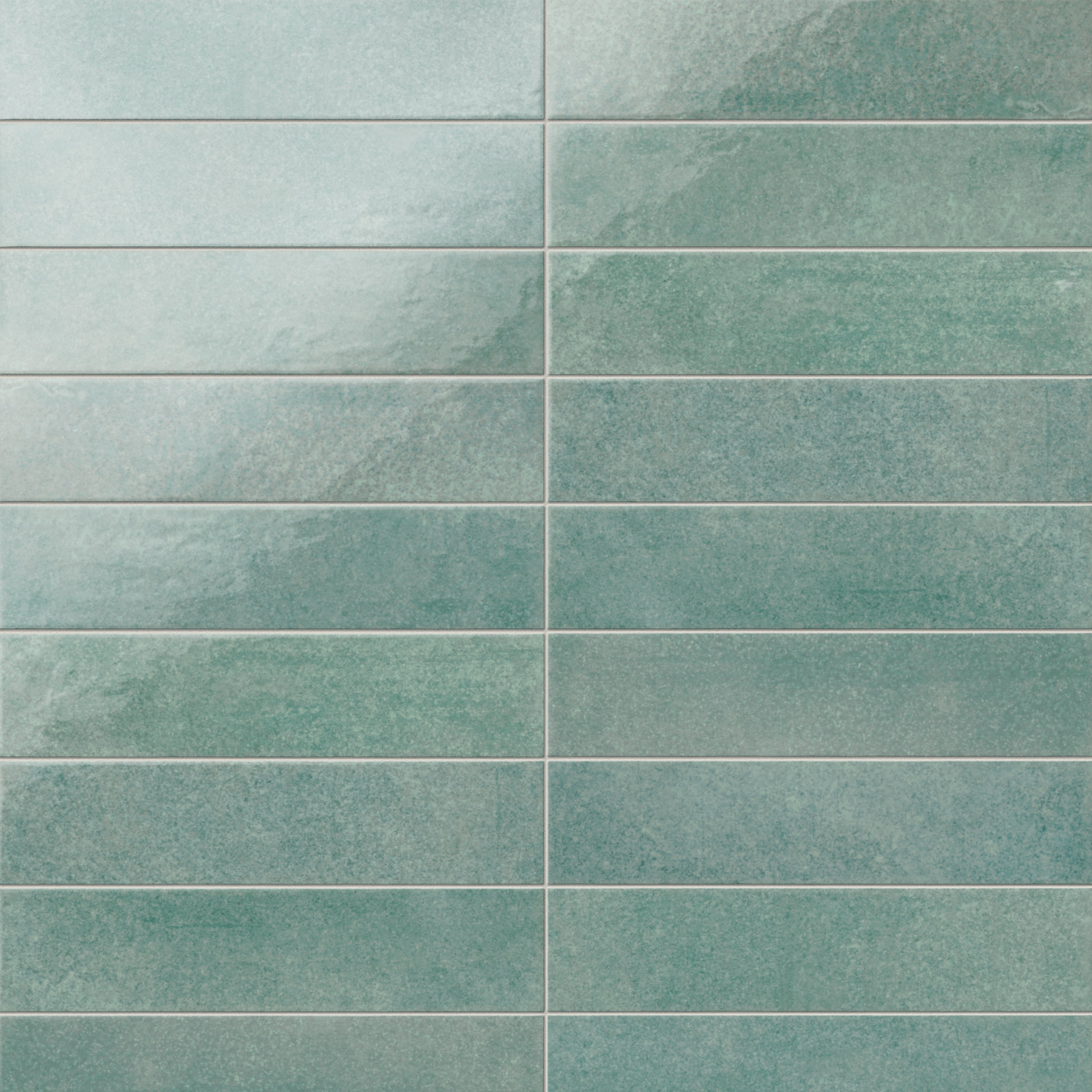 Aurelia 2x11 Glossy Porcelain Tile in Seafoam