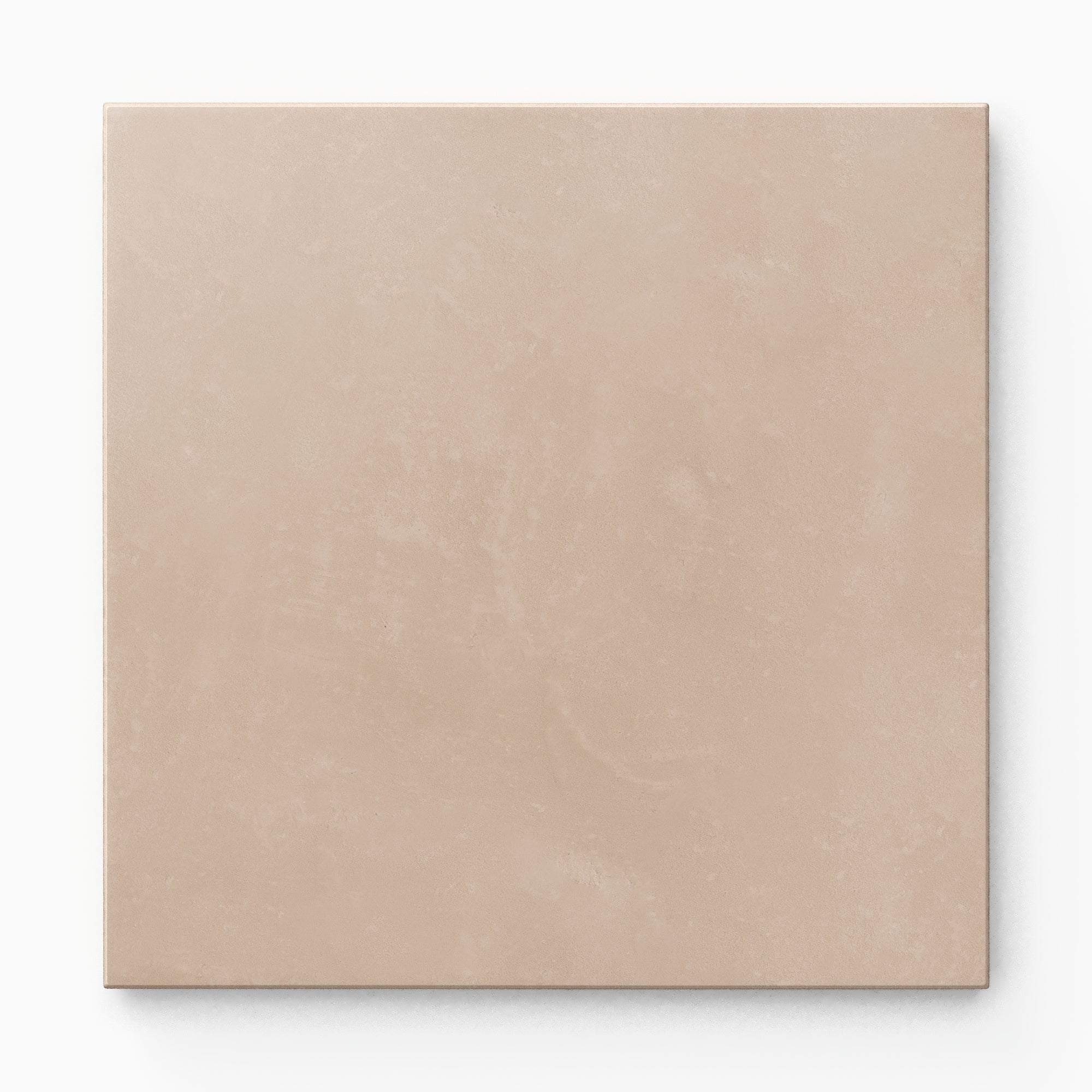 Isabel 6x6 Matte Porcelain Tile in Rosewood presents a balanced beige tone with soft pink undertones, paired with a clean square form, delicate cement-plaster texture, and a refined matte surface.