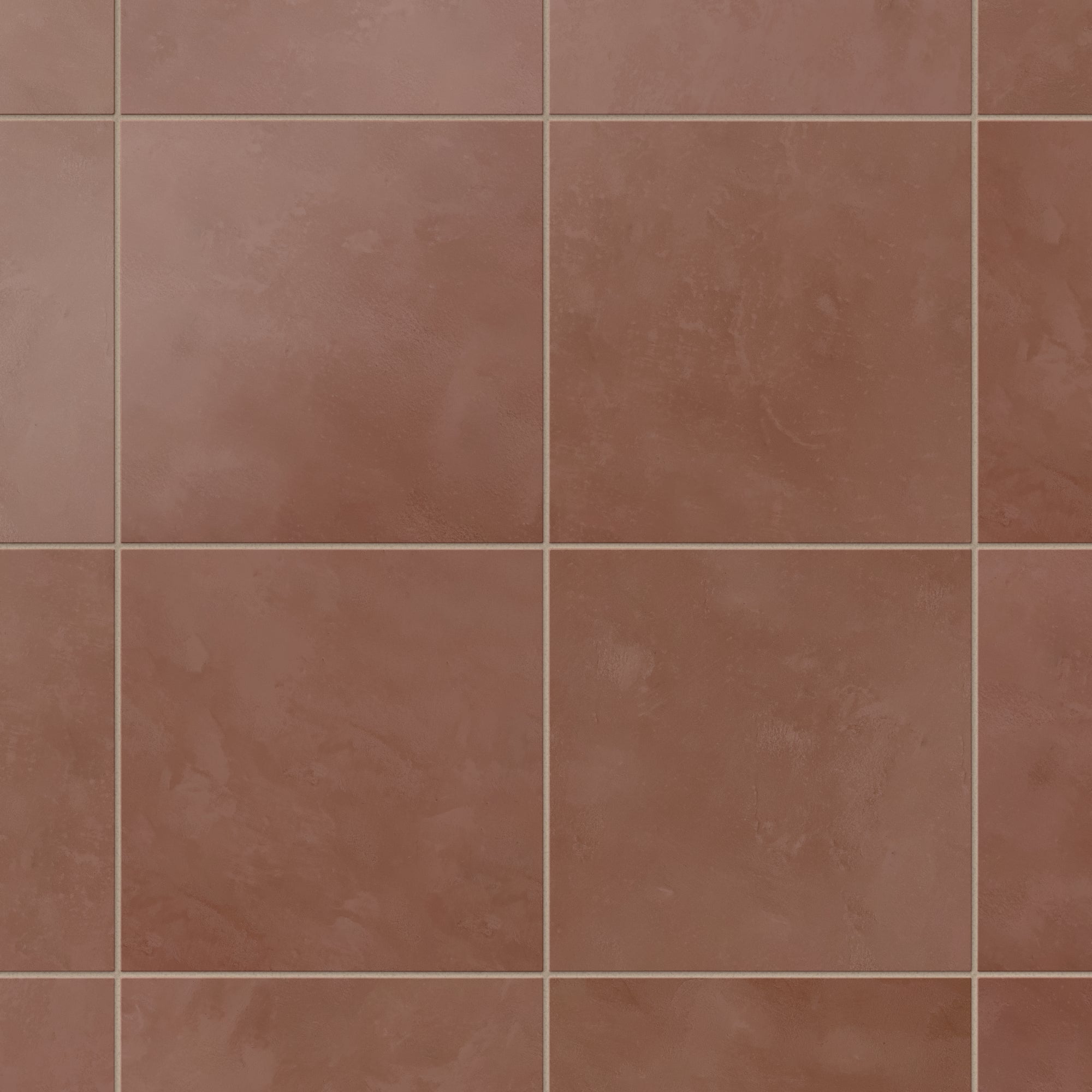 Isabel 6x6 Matte Porcelain Tile in Rust