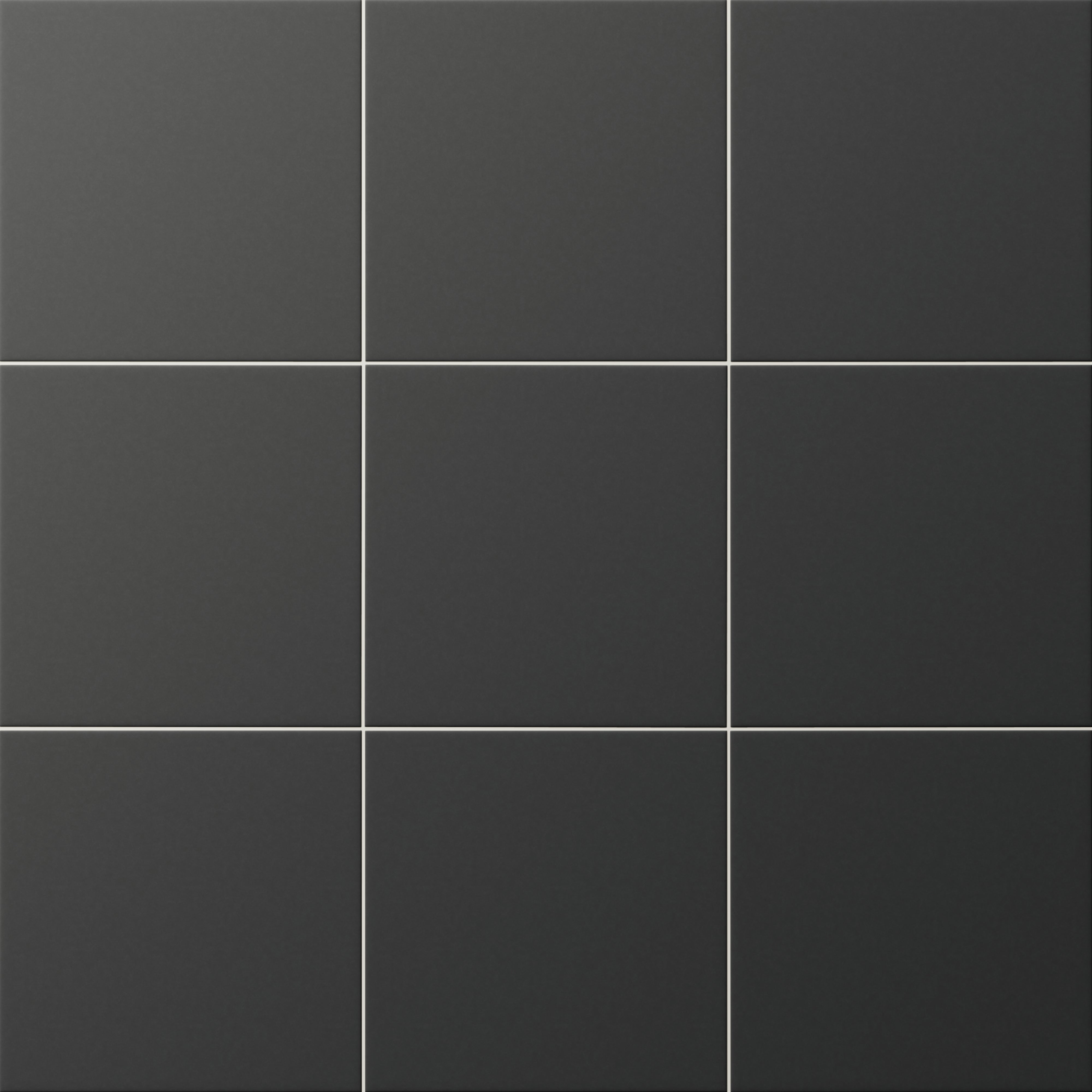 Merrick 8x8 Glossy Porcelain Tile in Synth Black