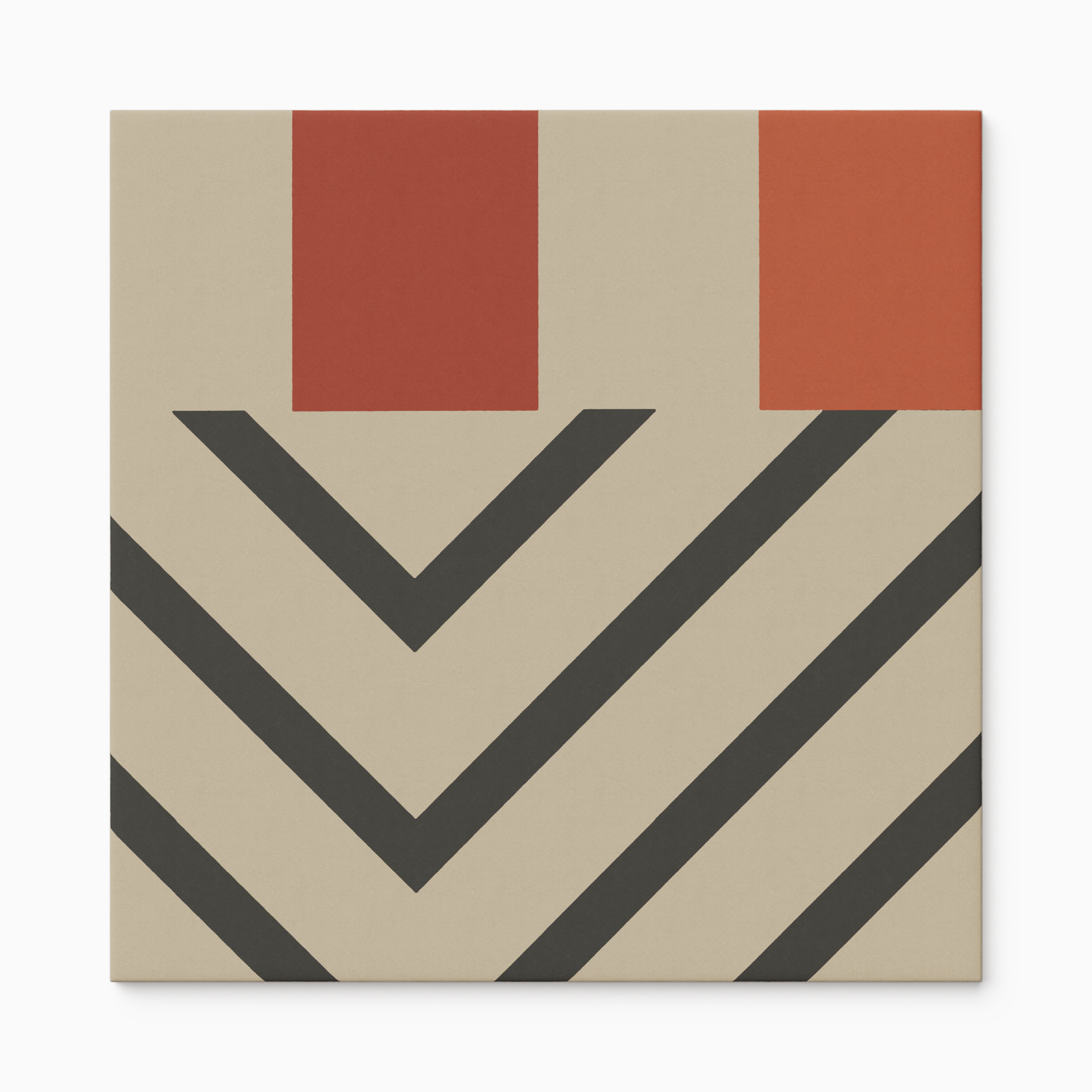 Merrick 8x8 Glossy Porcelain Tile in Color Mix