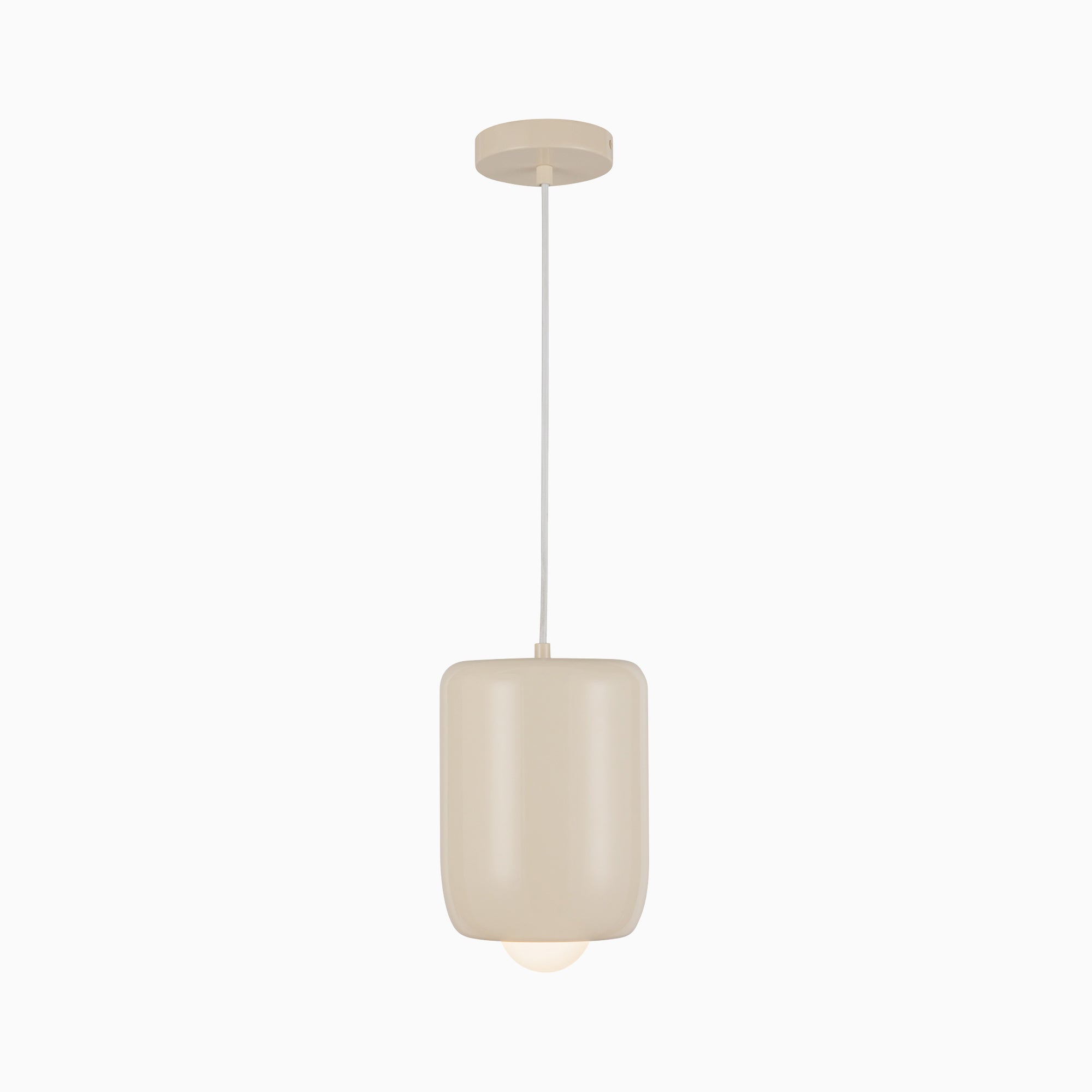 Tilly 7" LED Pendant in Pearl White, Universal Voltage