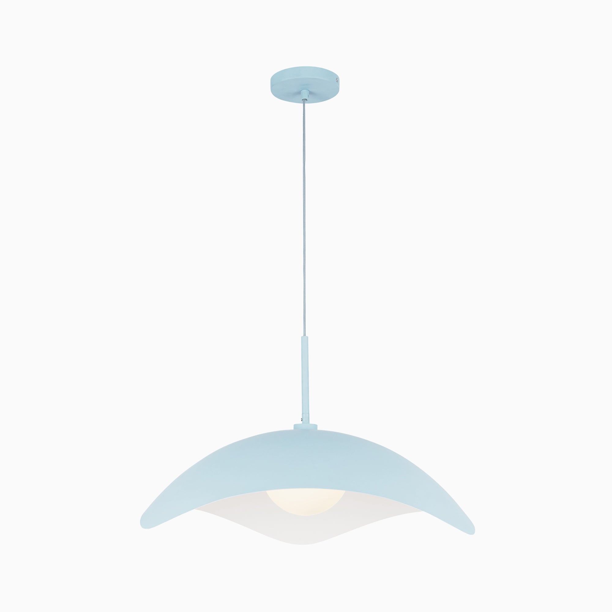 Aveline 22" Socket Pendant in Cerulean