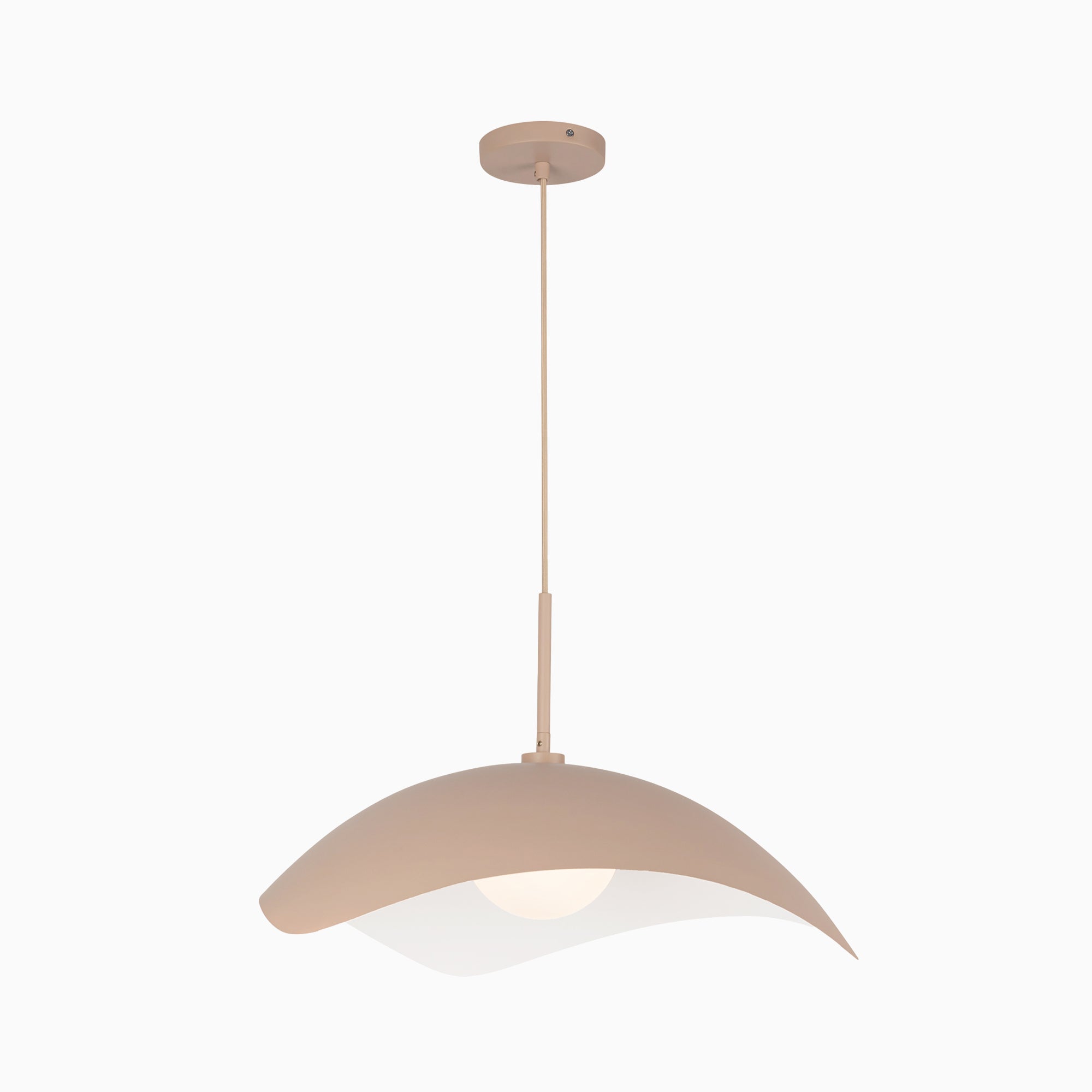 Aveline 22" Socket Pendant in Peach