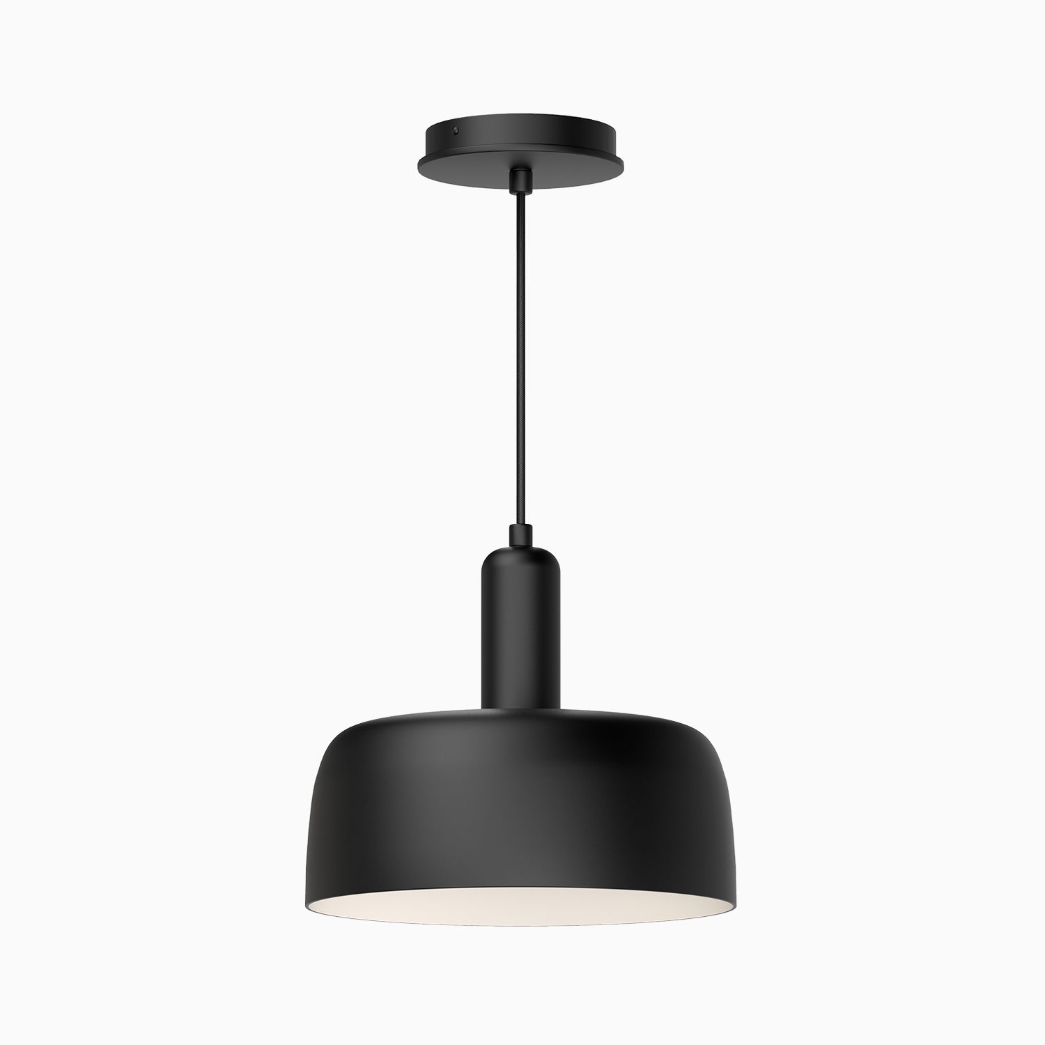 Brad 10" 1 Light Pendant in Matte Black