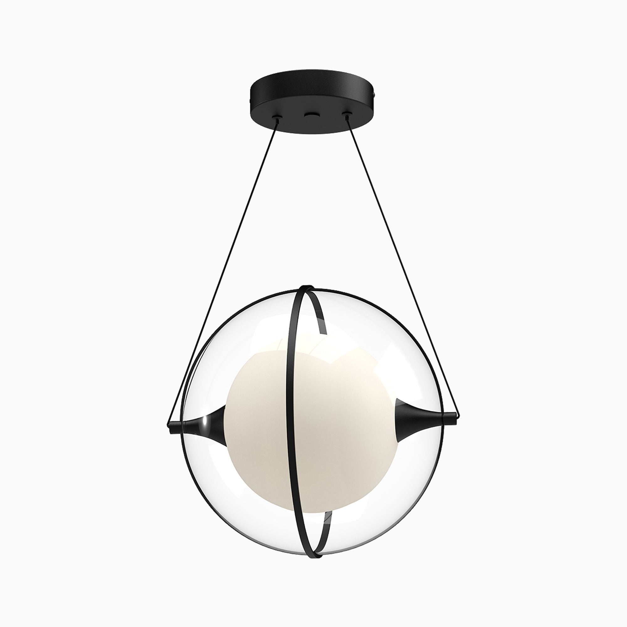 Mavis 12" LED Pendant in Black