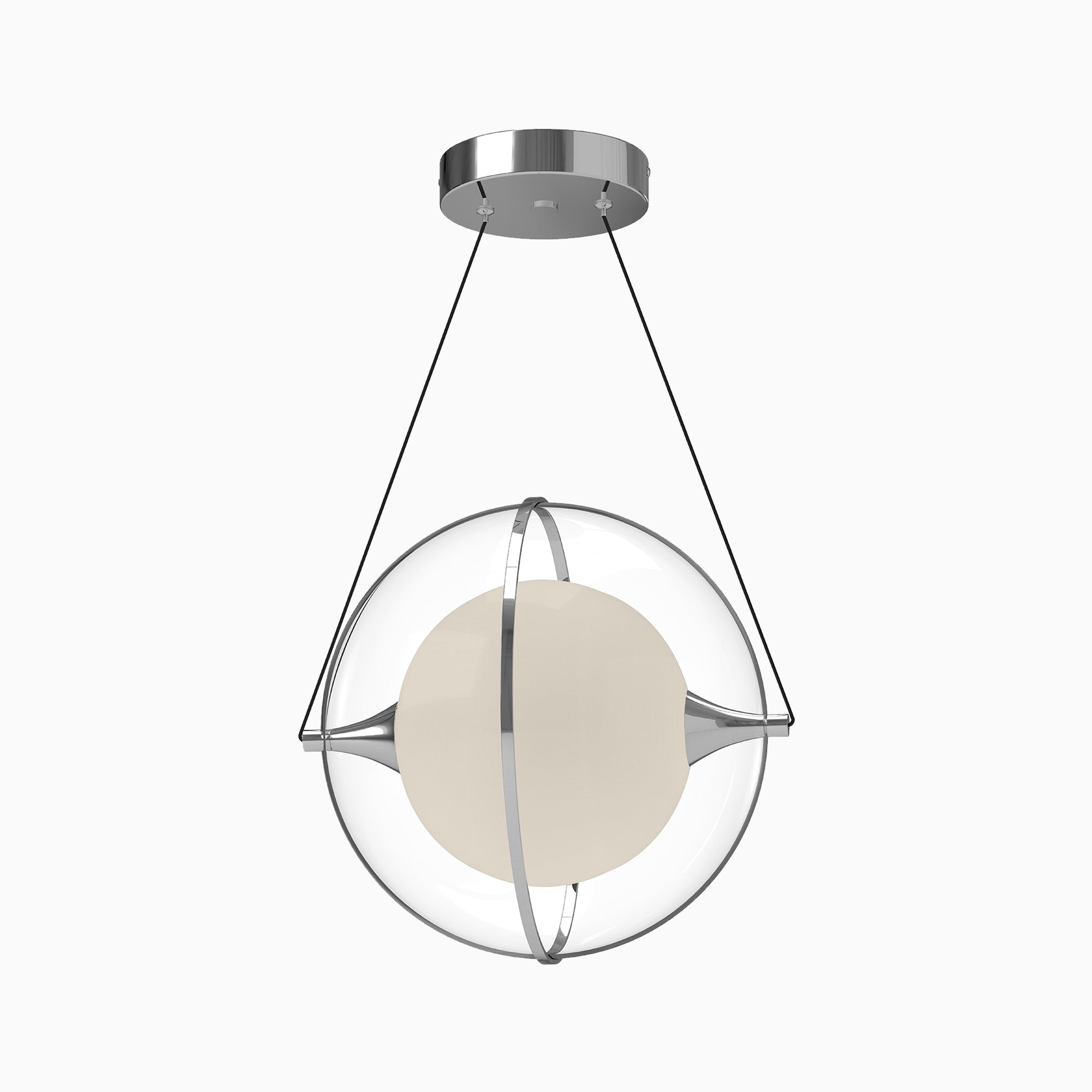 Mavis 12" LED Pendant in Chrome
