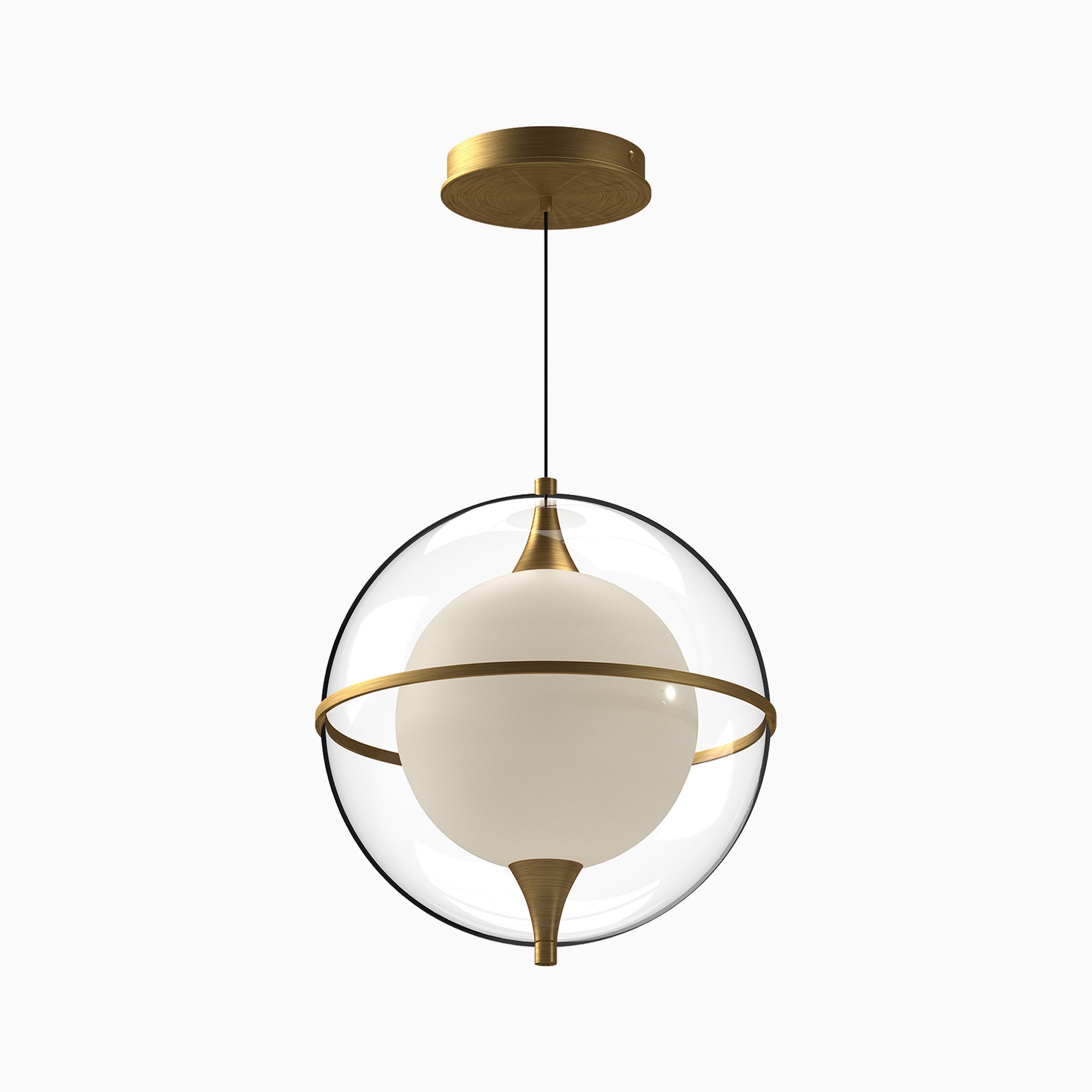 Mavis 12" LED Pendant in Brushed Gold