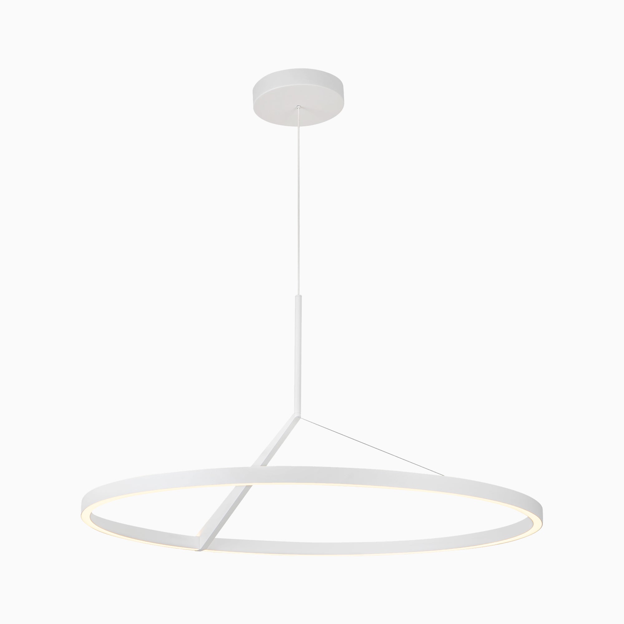 Jay 31" LED Pendant in White, Universal Voltage