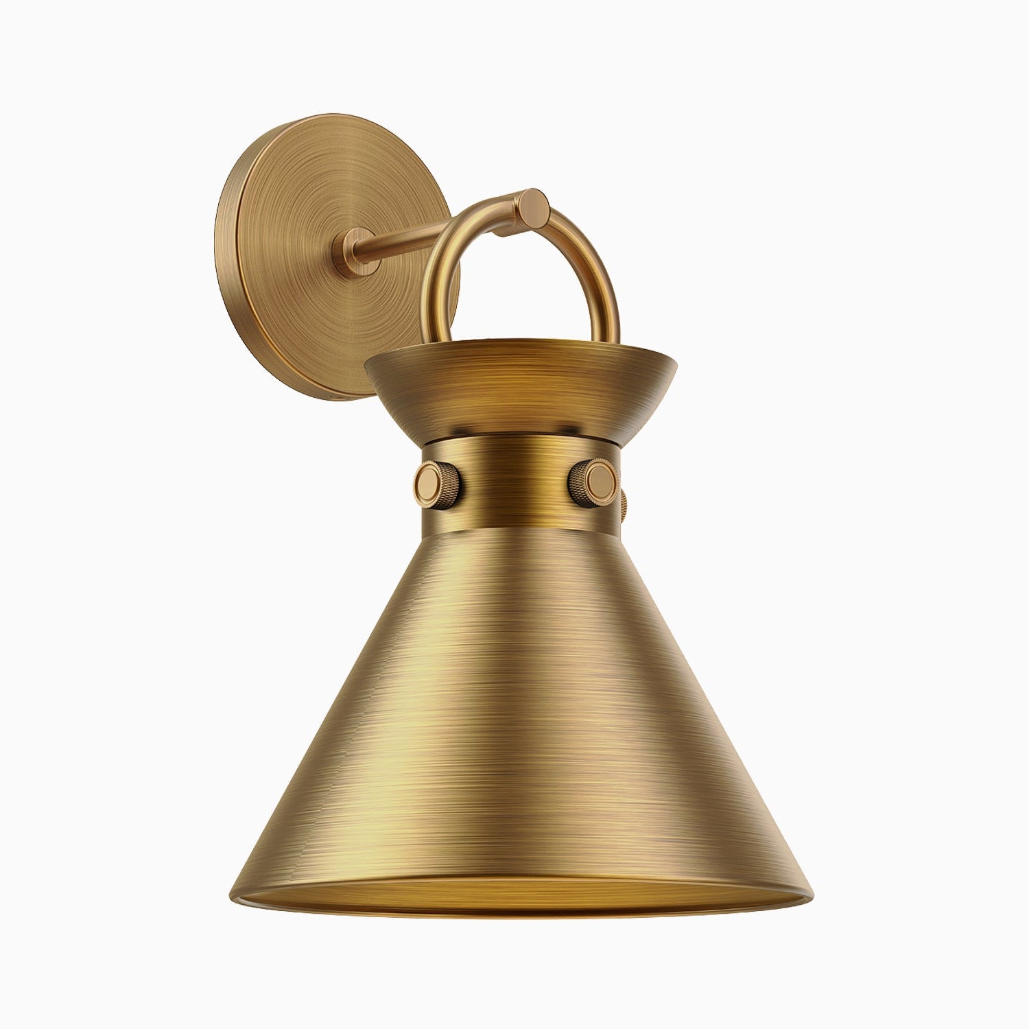 Brennan 9" 1 Light Wall/Vanity Light in Aged Gold