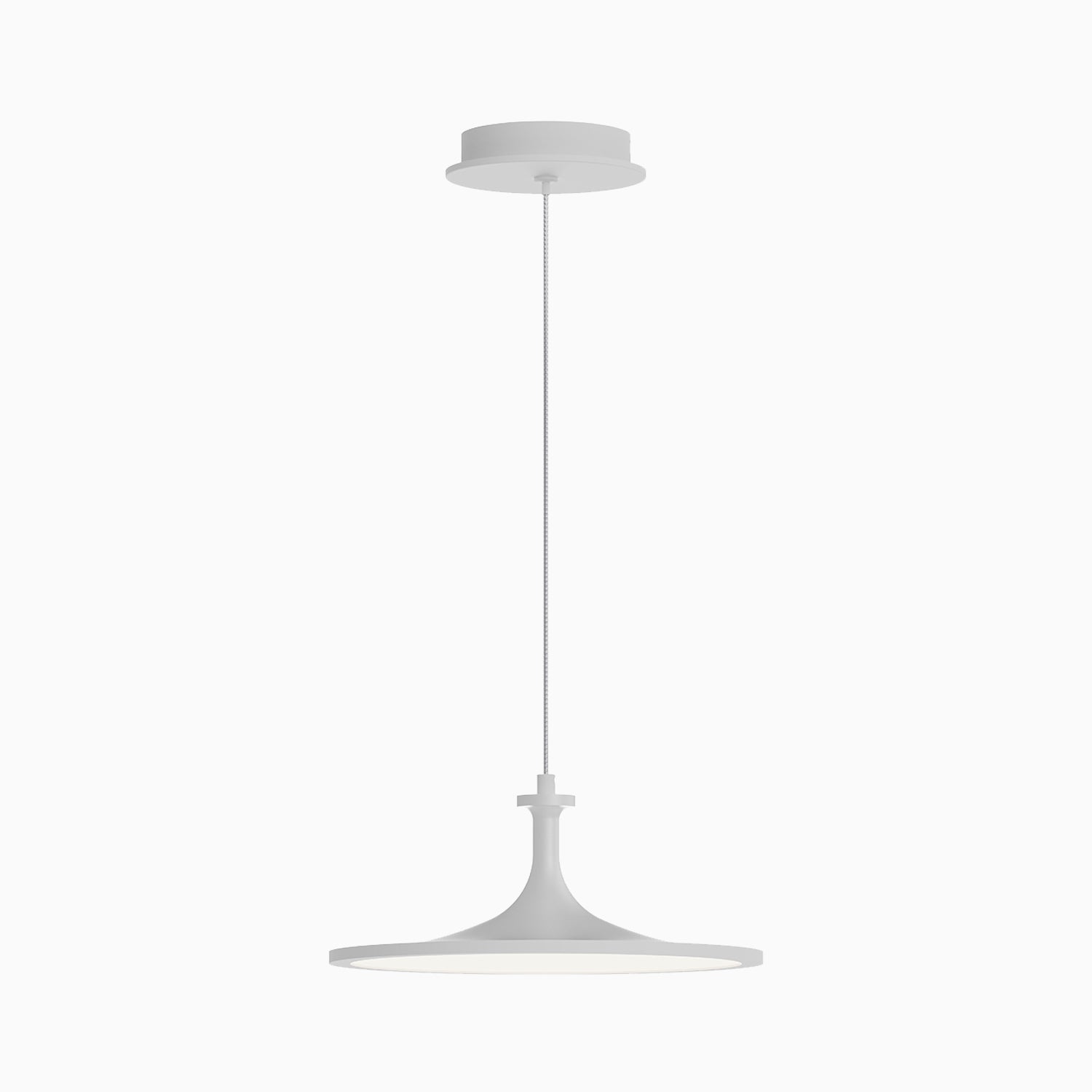 Parker 12" LED Pendant in White