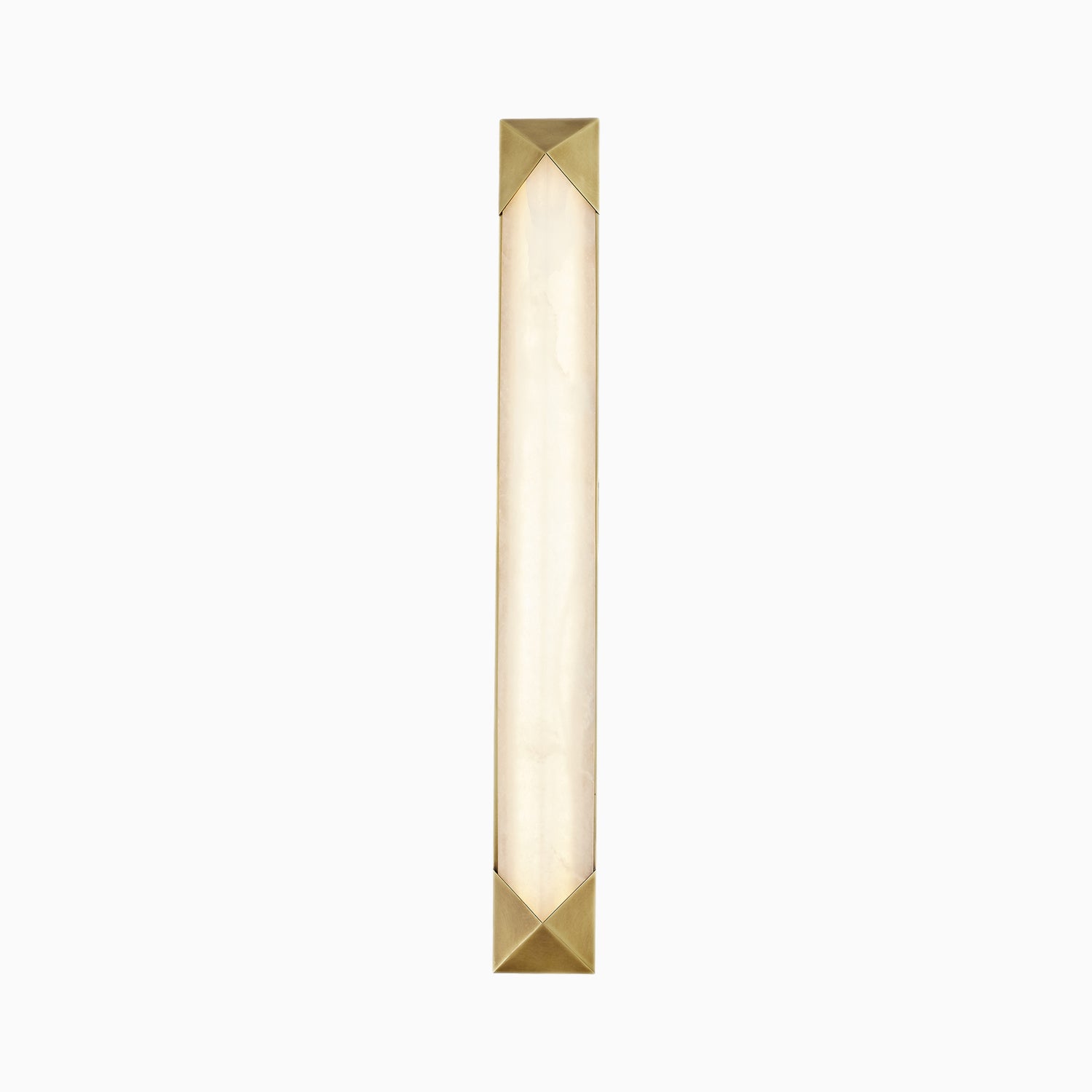 Aleece 25" LED Wall/Vanity Light in Vintage Brass/Alabaster