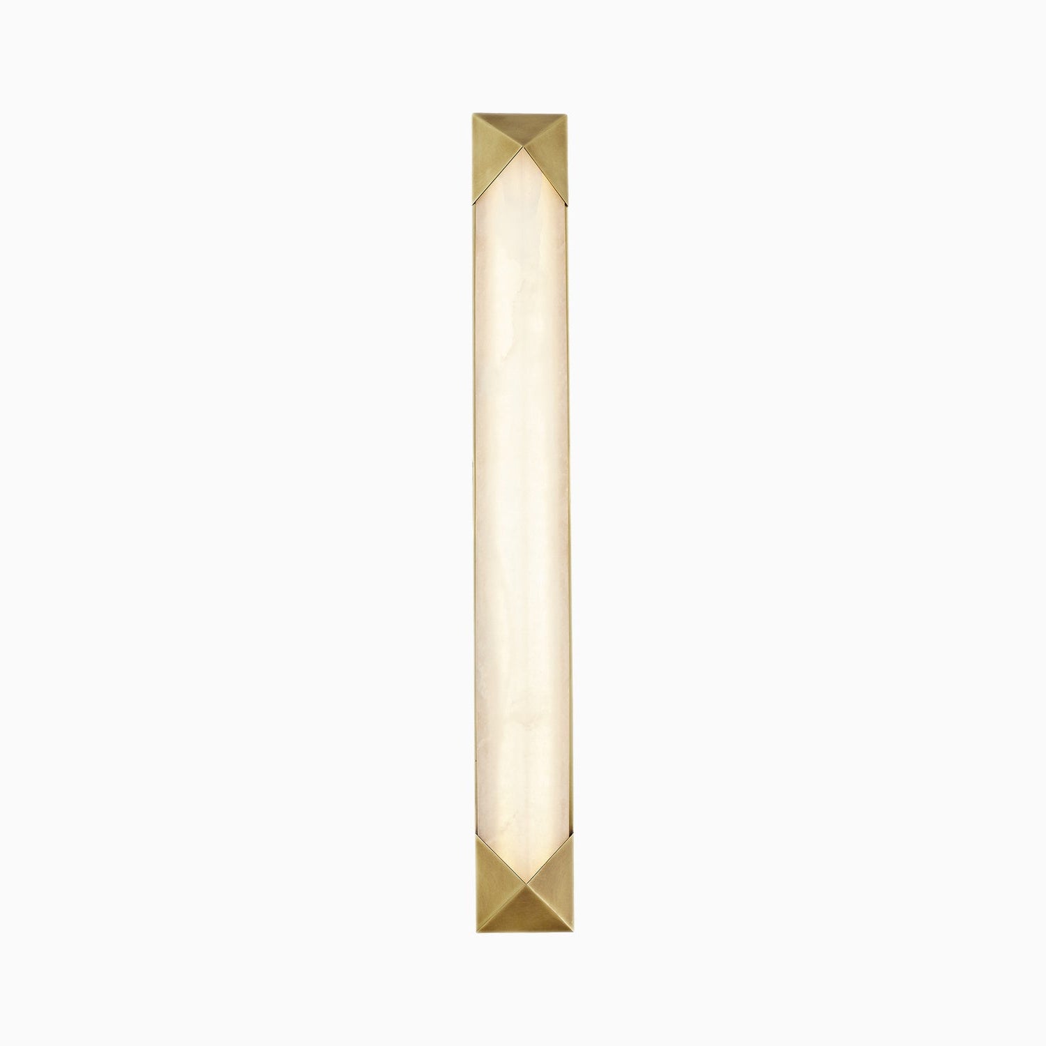 Aleece 25" LED Wall/Vanity Light in Vintage Brass/Alabaster
