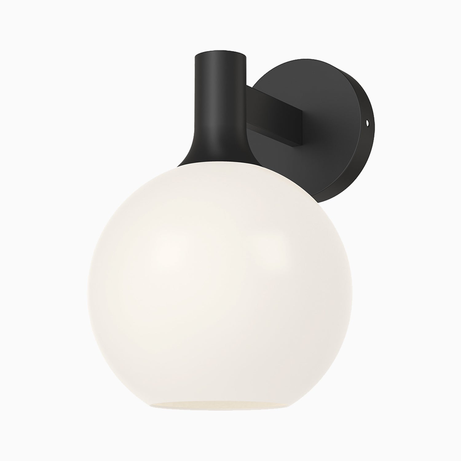 Wanda 8" 1 Light Wall/Vanity Light in Matte Black/Opal Matte Glass