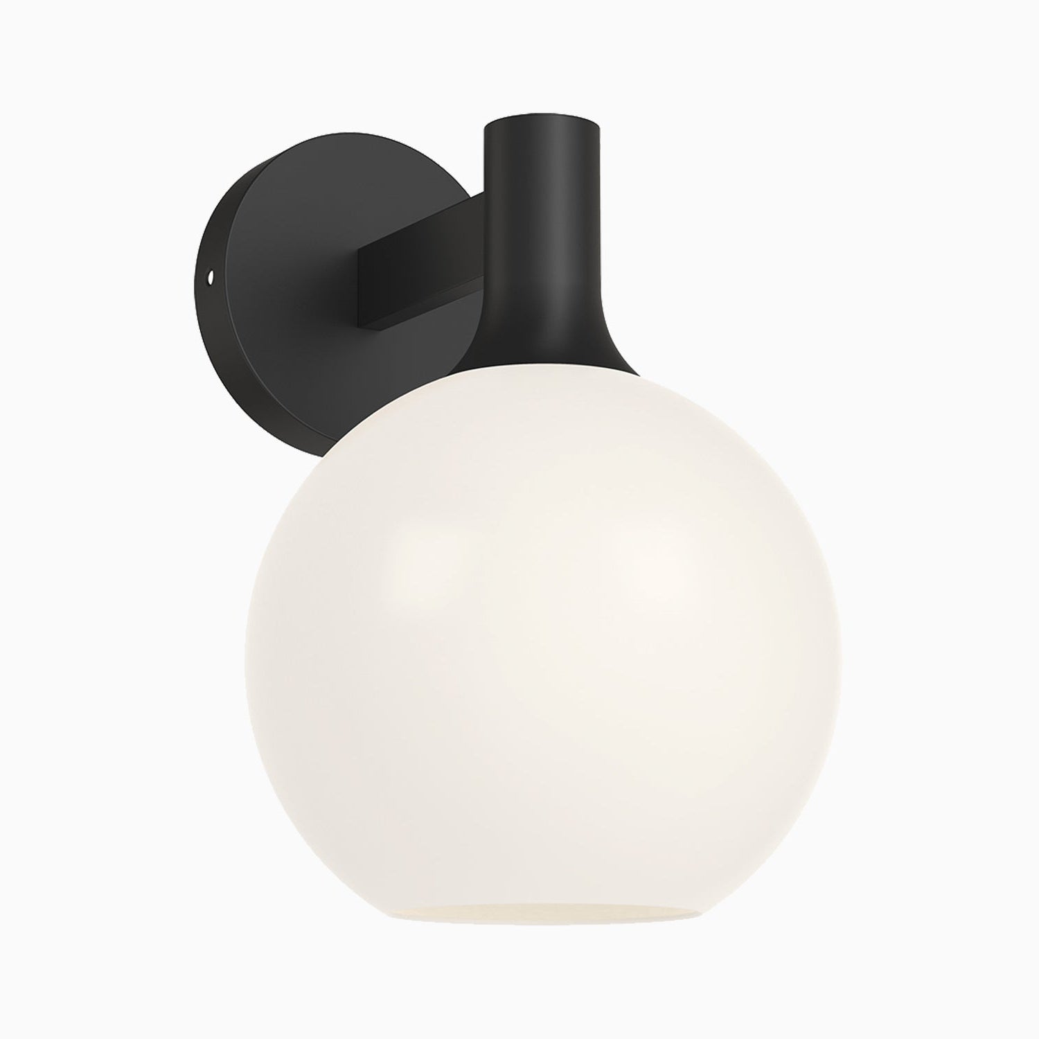 Wanda 8" 1 Light Wall/Vanity Light in Matte Black/Opal Matte Glass