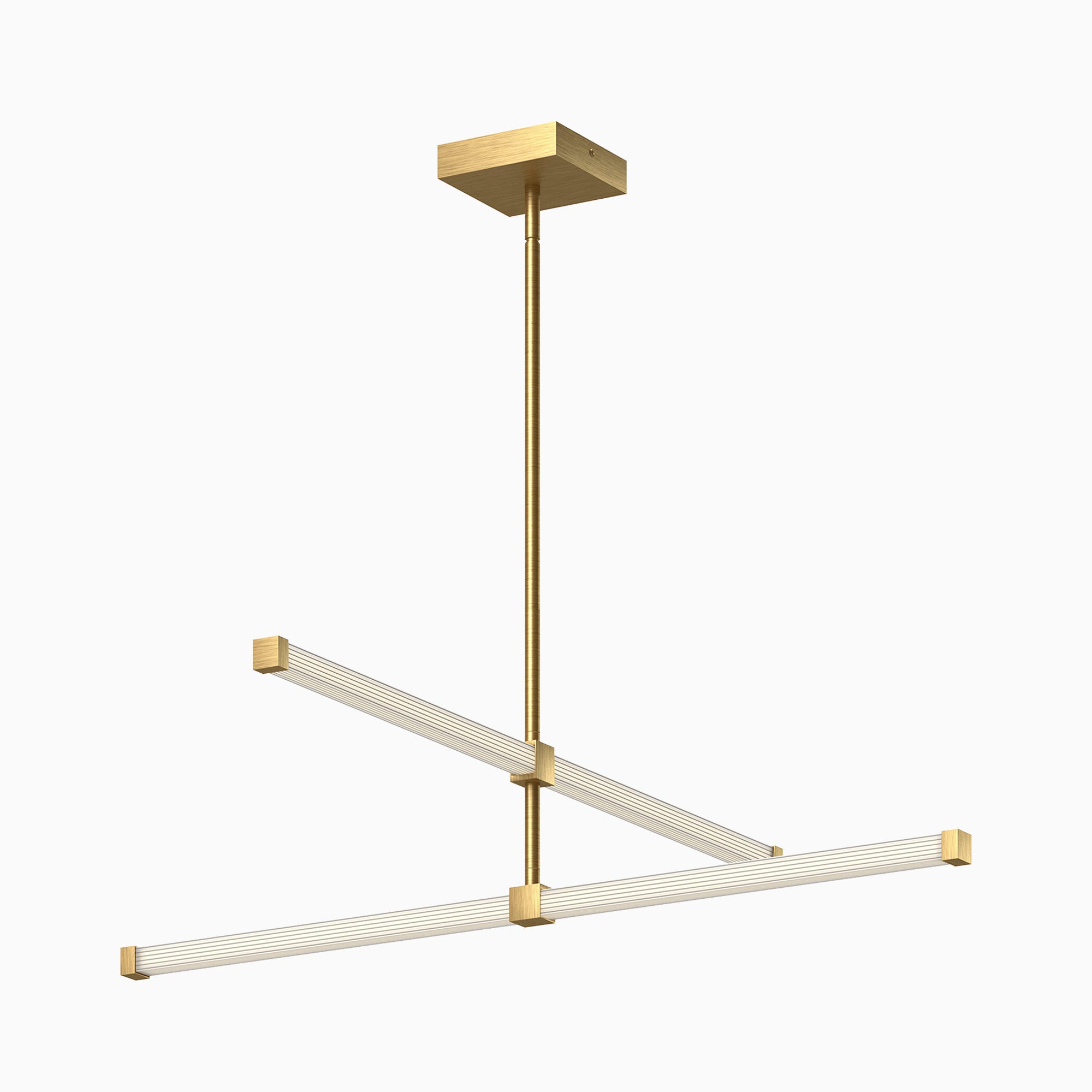 Silas 32" LED Chandelier in Brushed Gold