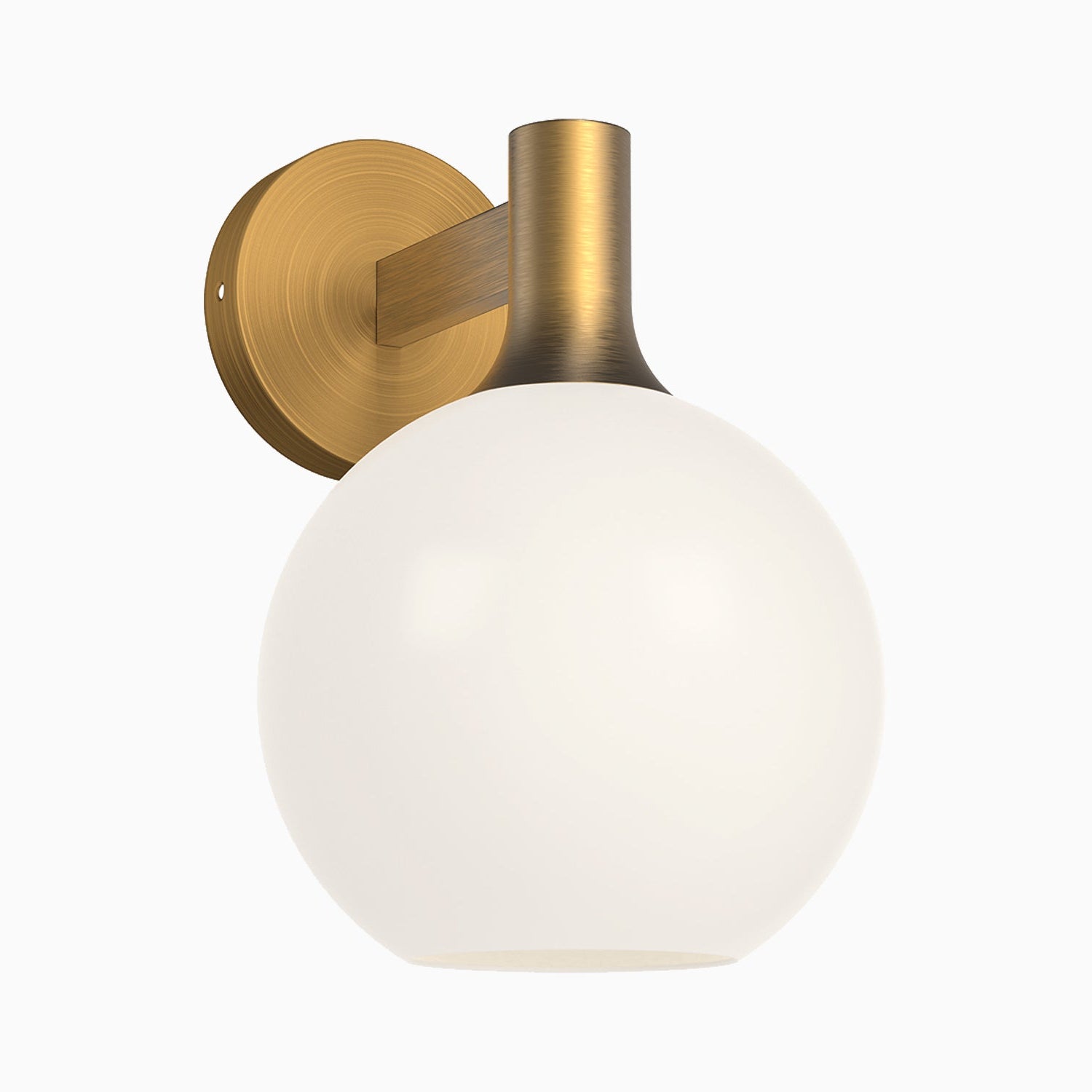 Wanda 8" 1 Light Wall/Vanity Light in Aged Gold/Opal Matte Glass