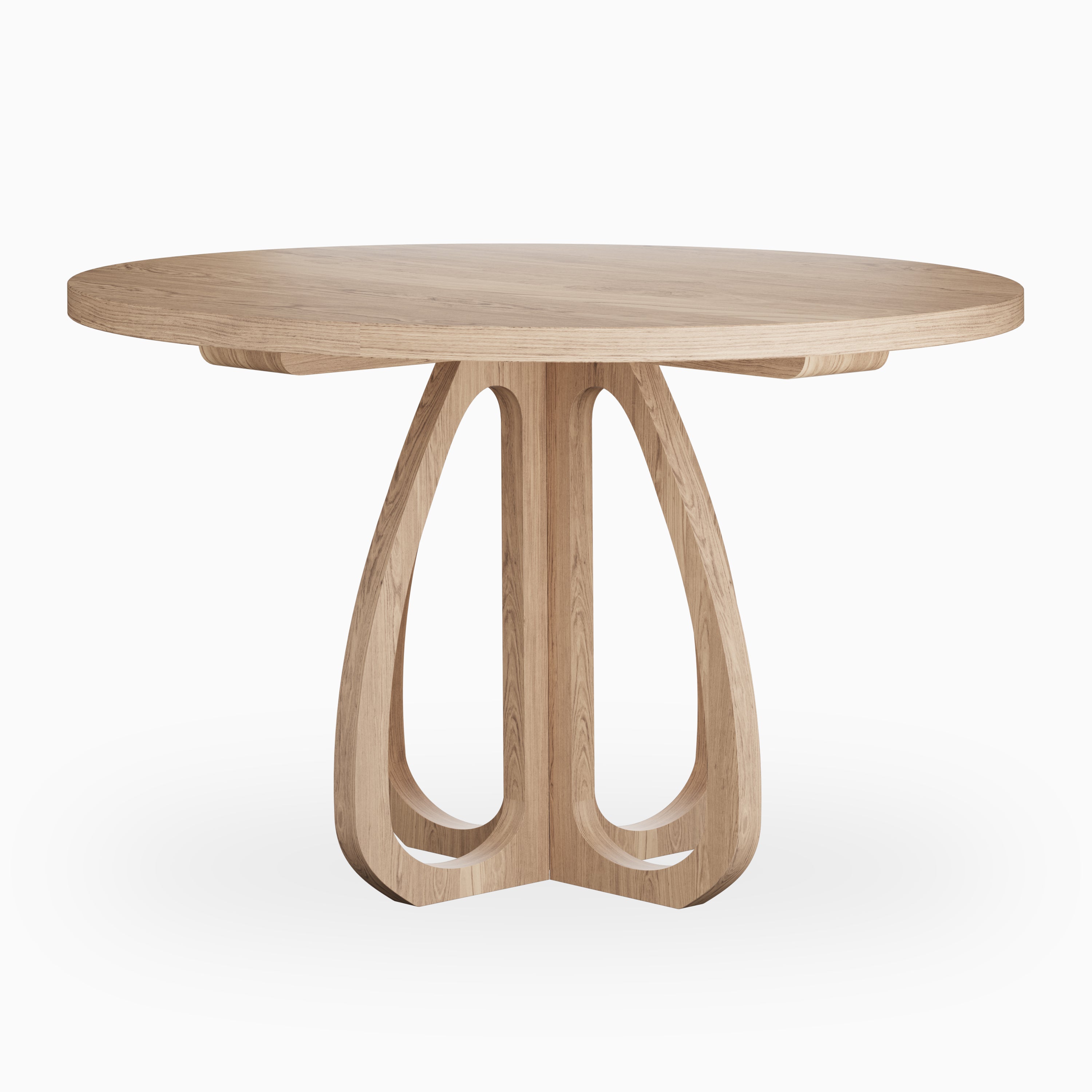 Laurent Walnut Round Dining Table in Matte, 48"