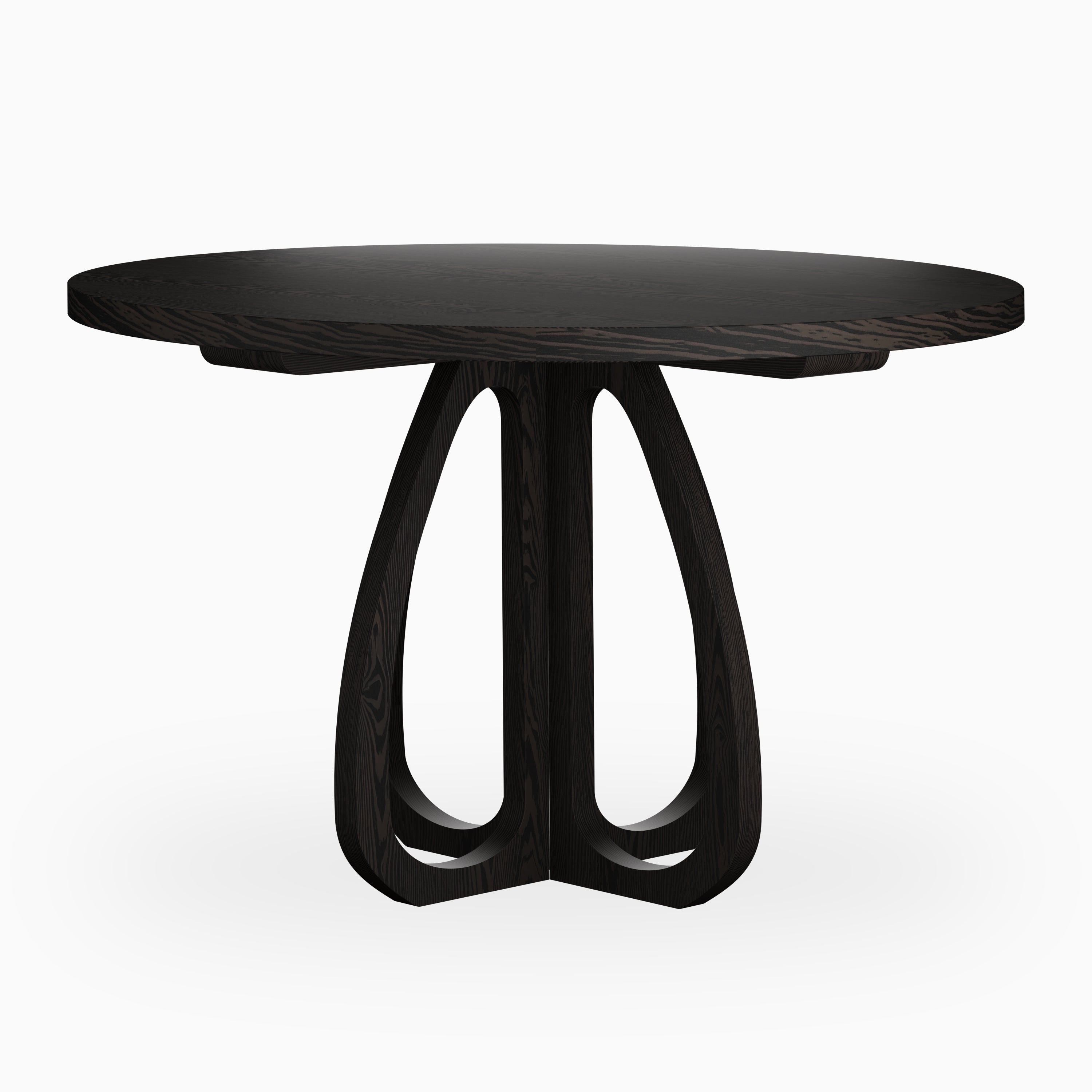 Laurent Ash Round Dining Table in Wenge, 48"