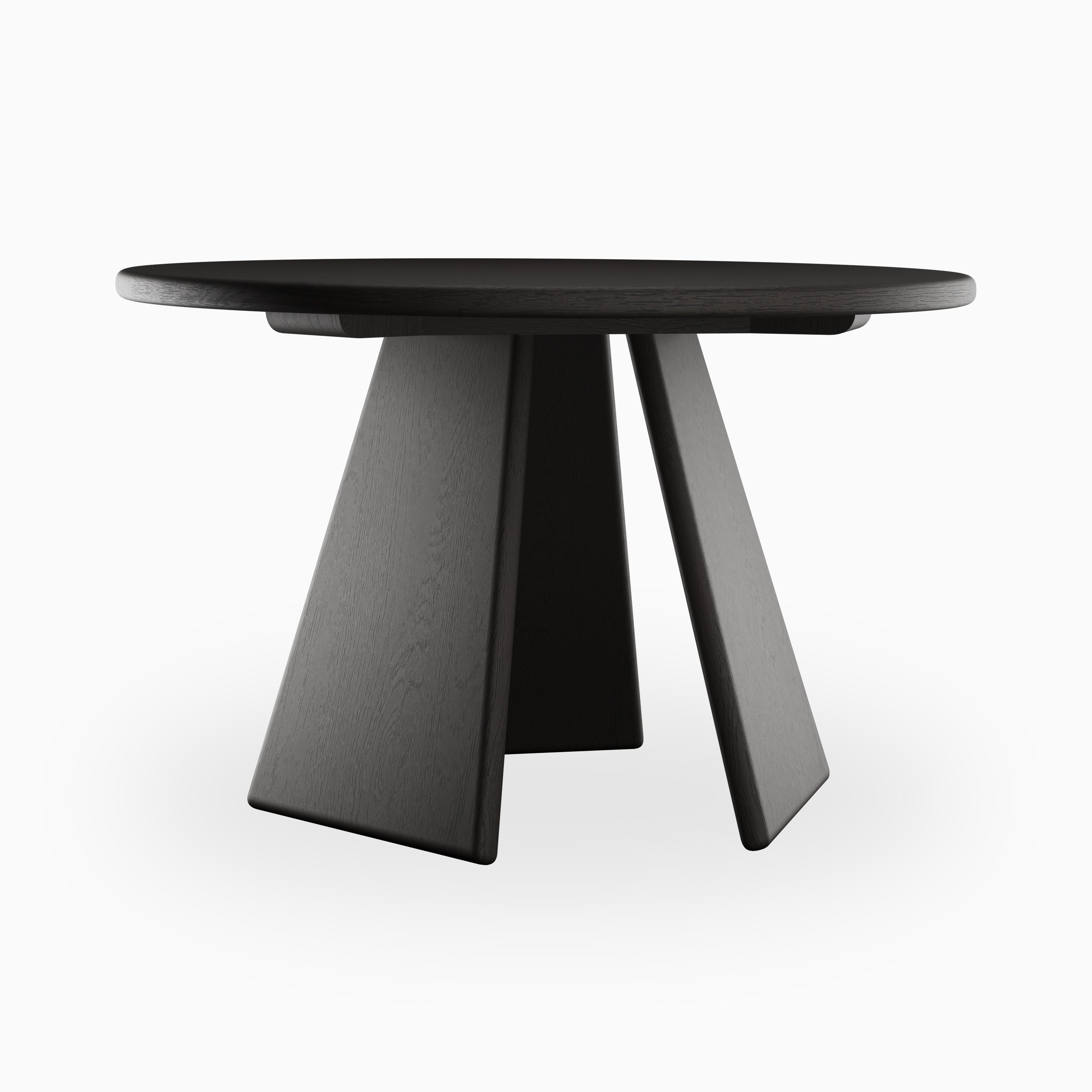 Corentin Ash Round Dining Table in Mocha, 48"