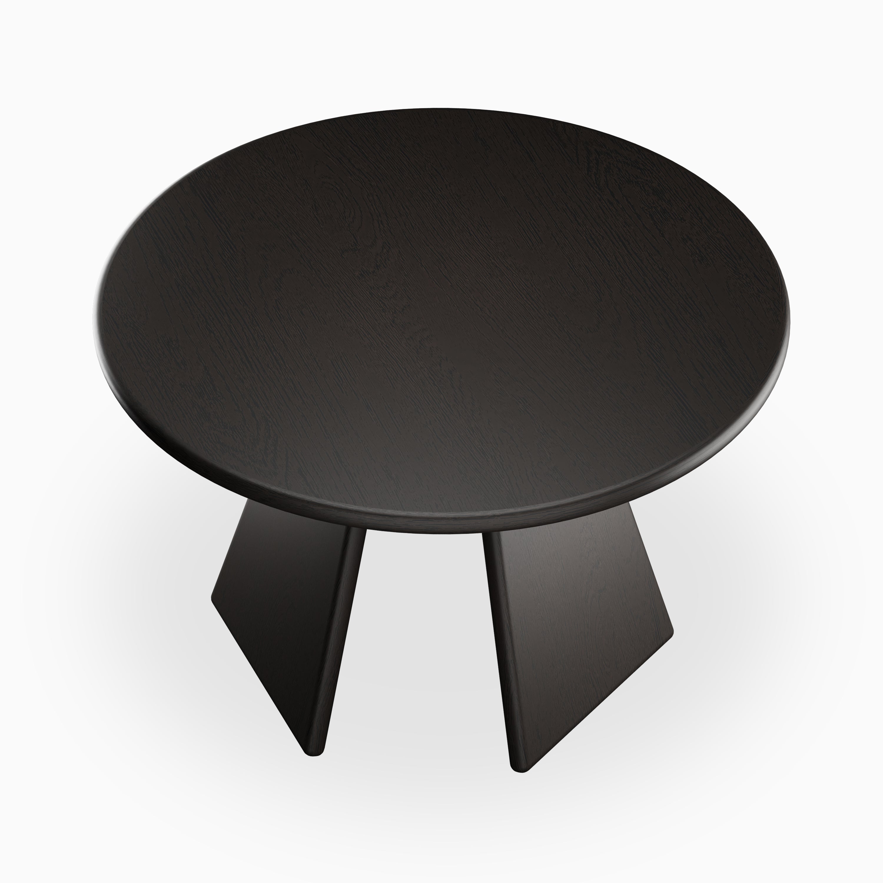 Corentin Ash Round Dining Table in Mocha, 48"