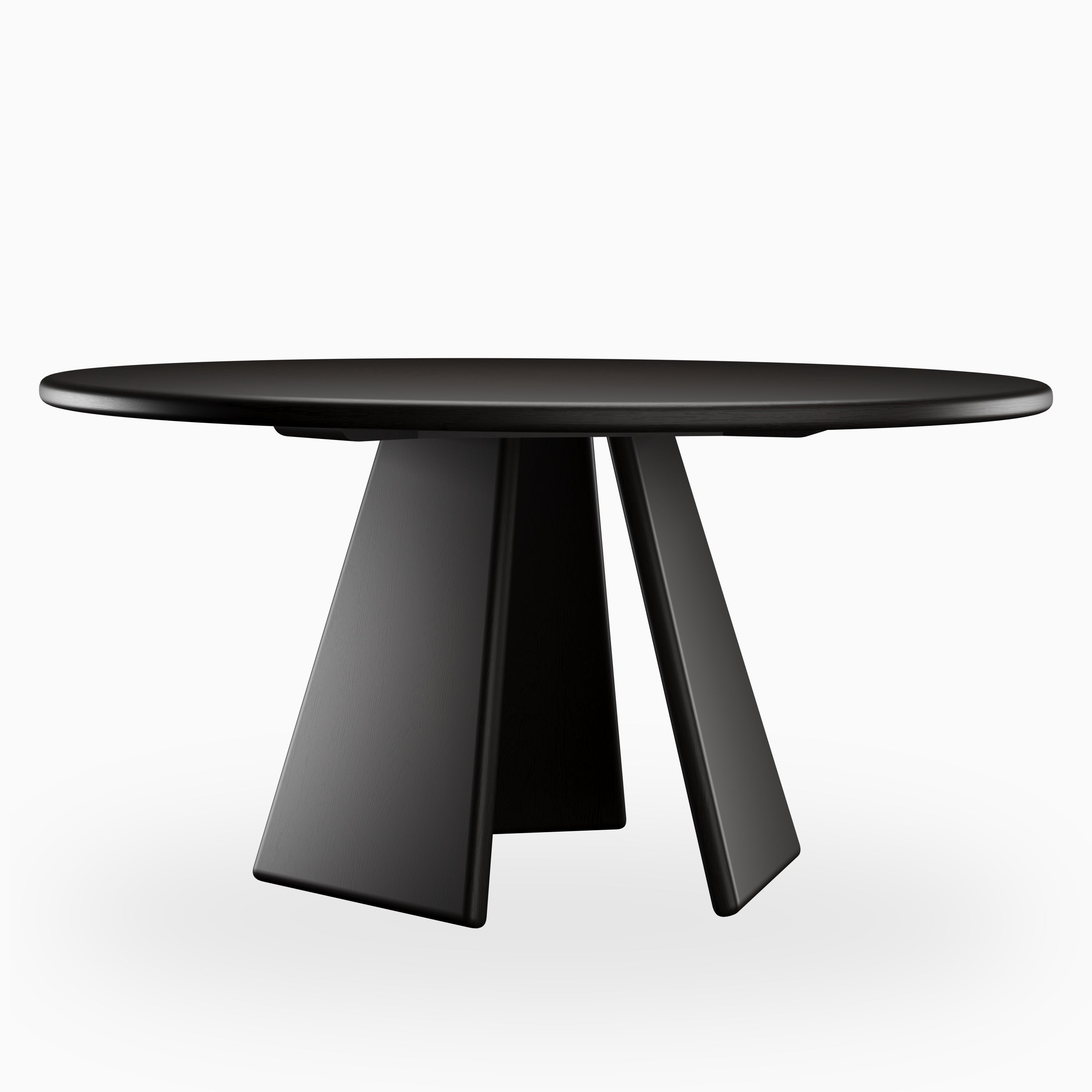 Corentin Ash Round Dining Table in Wenge, 60"