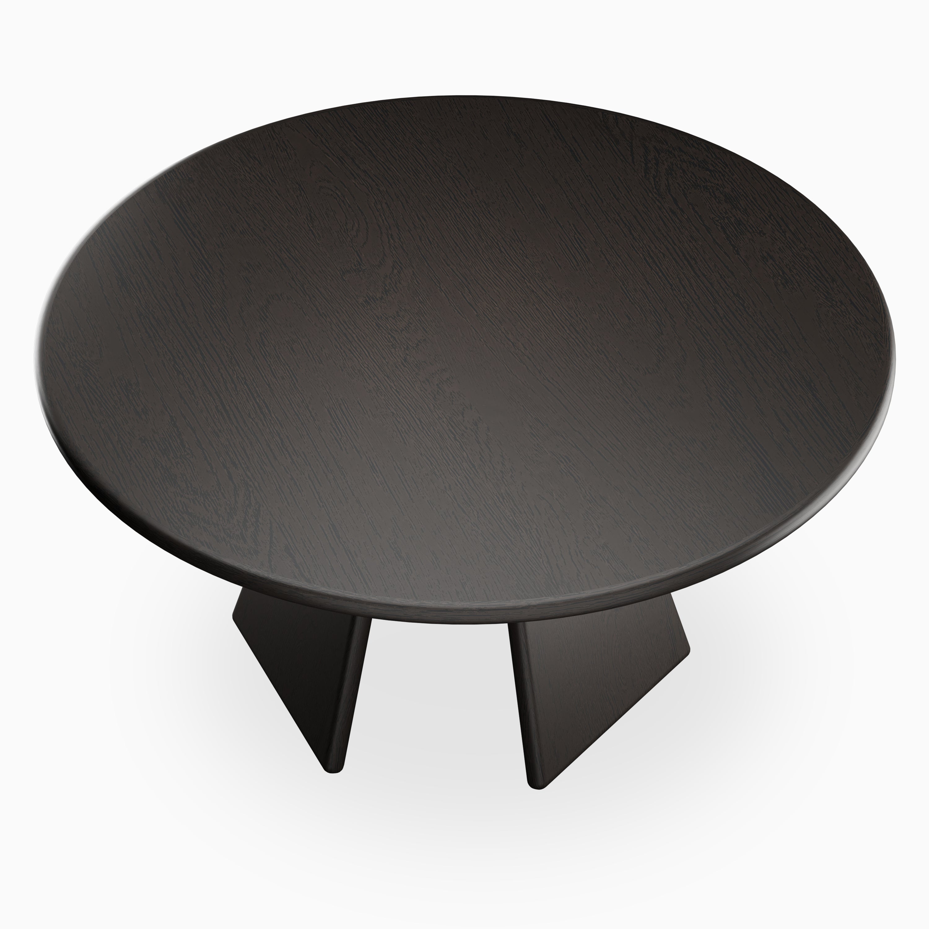 Corentin Ash Round Dining Table in Wenge, 60"