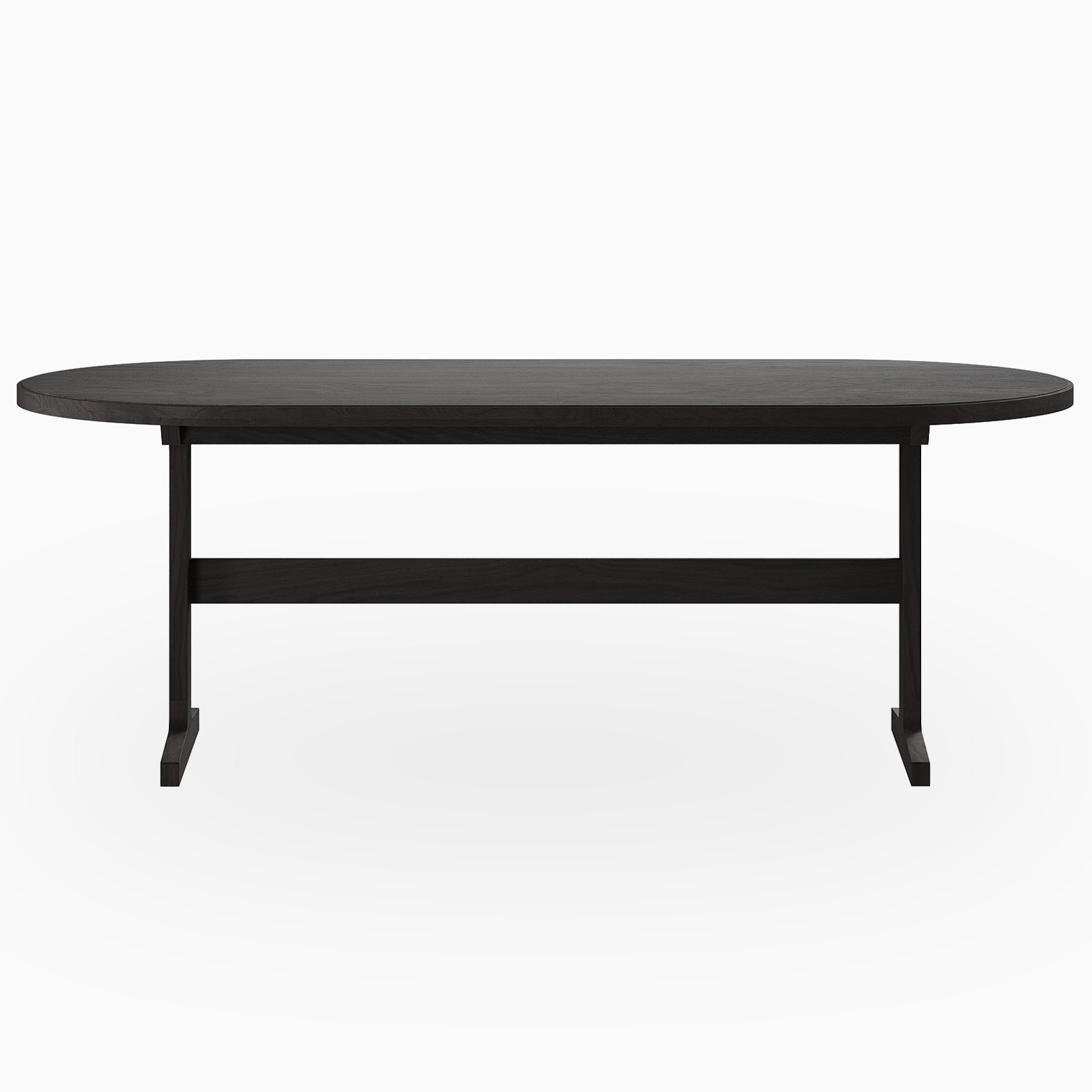 Fleurin Ash Oval Dining Table in Wenge, 84"