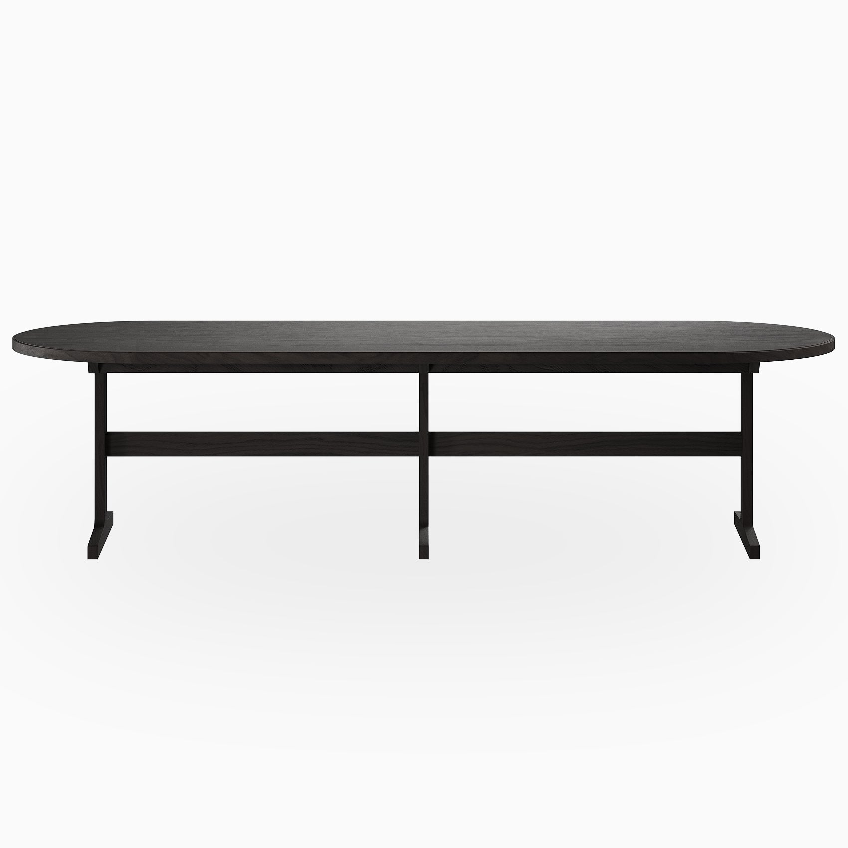 Fleurin Ash Oval Dining Table in Wenge, 120"