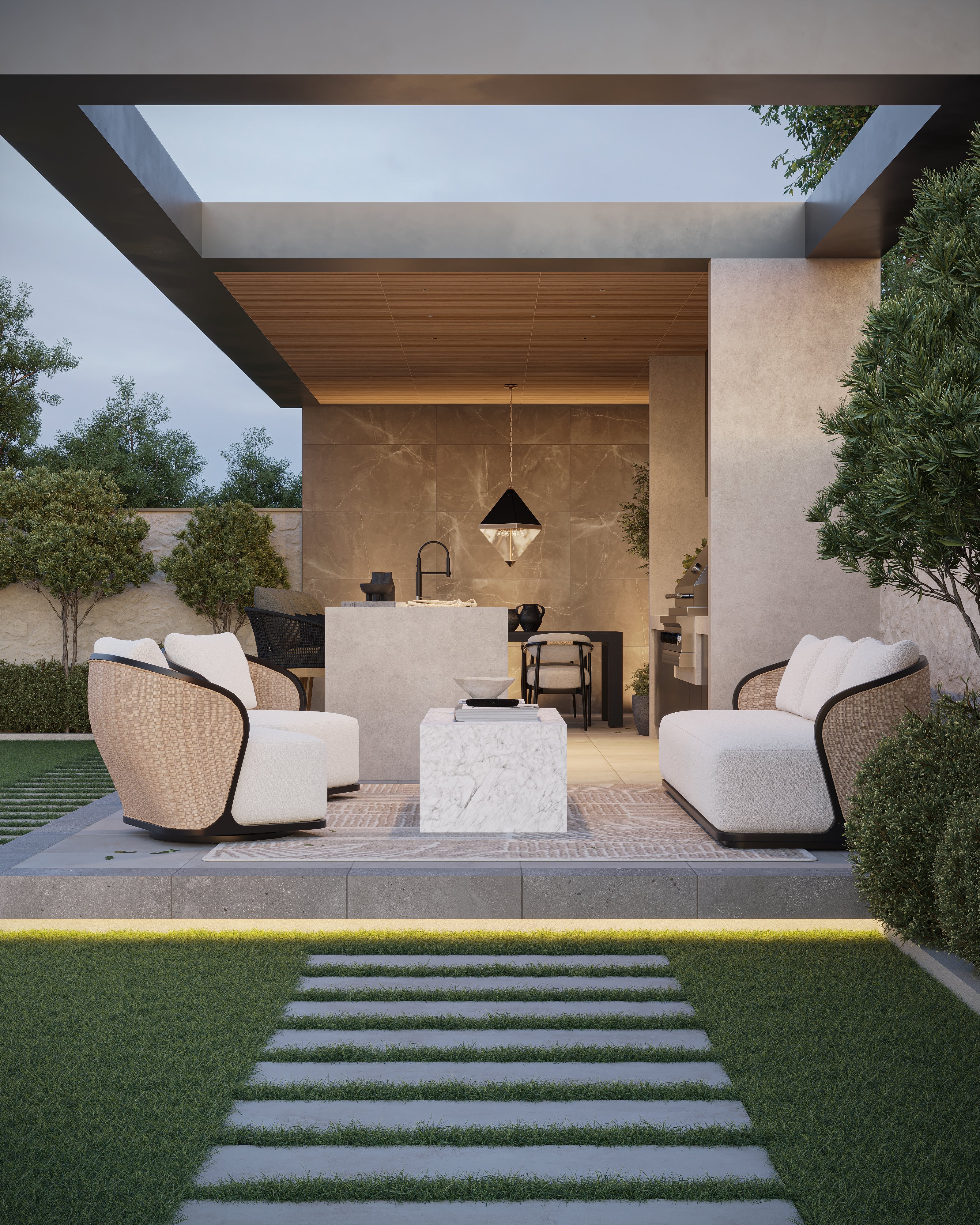 Sloane 24x24 Matte Porcelain Tile in Pebble