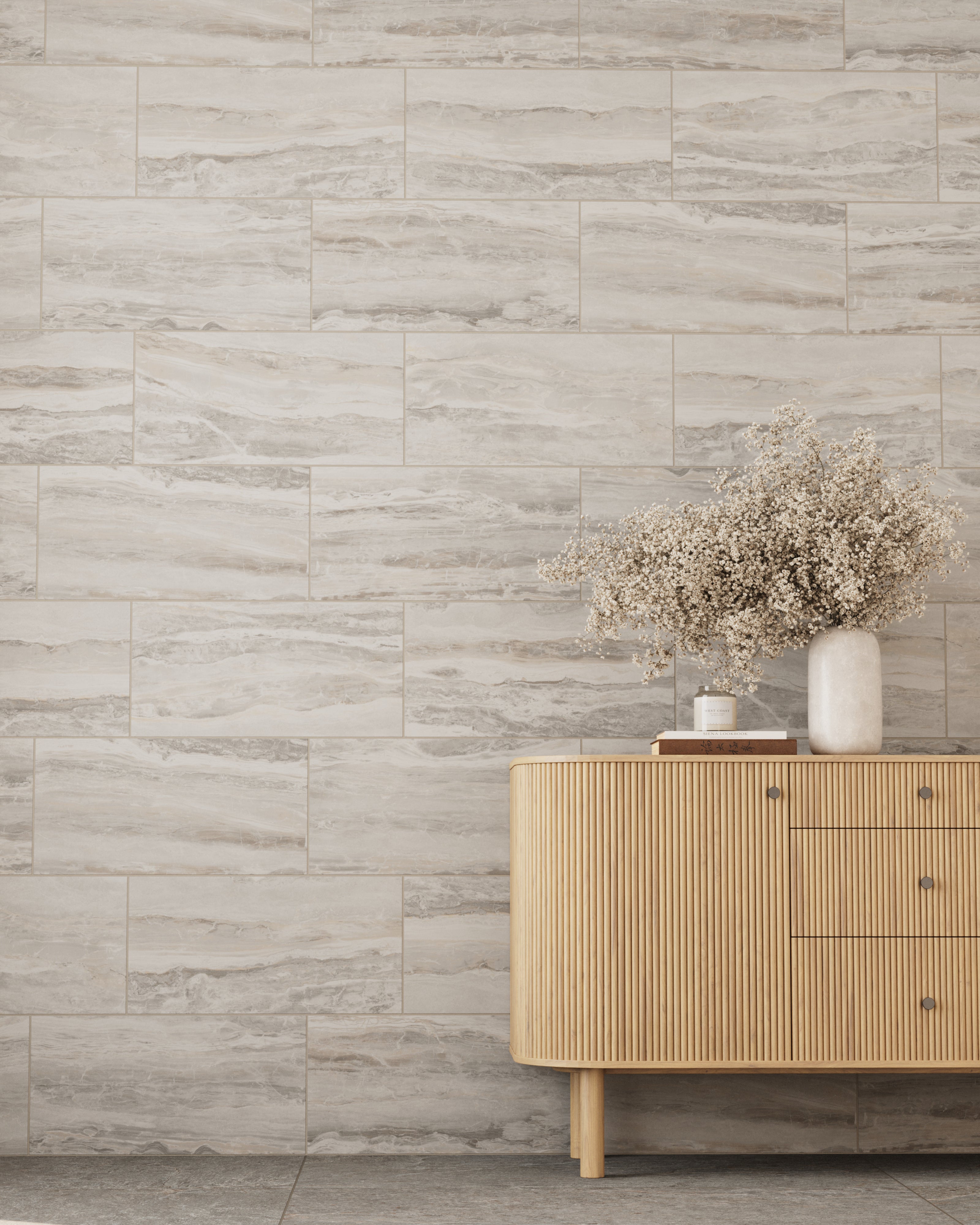 Harley 12x24 Matte Porcelain Tile in Greige