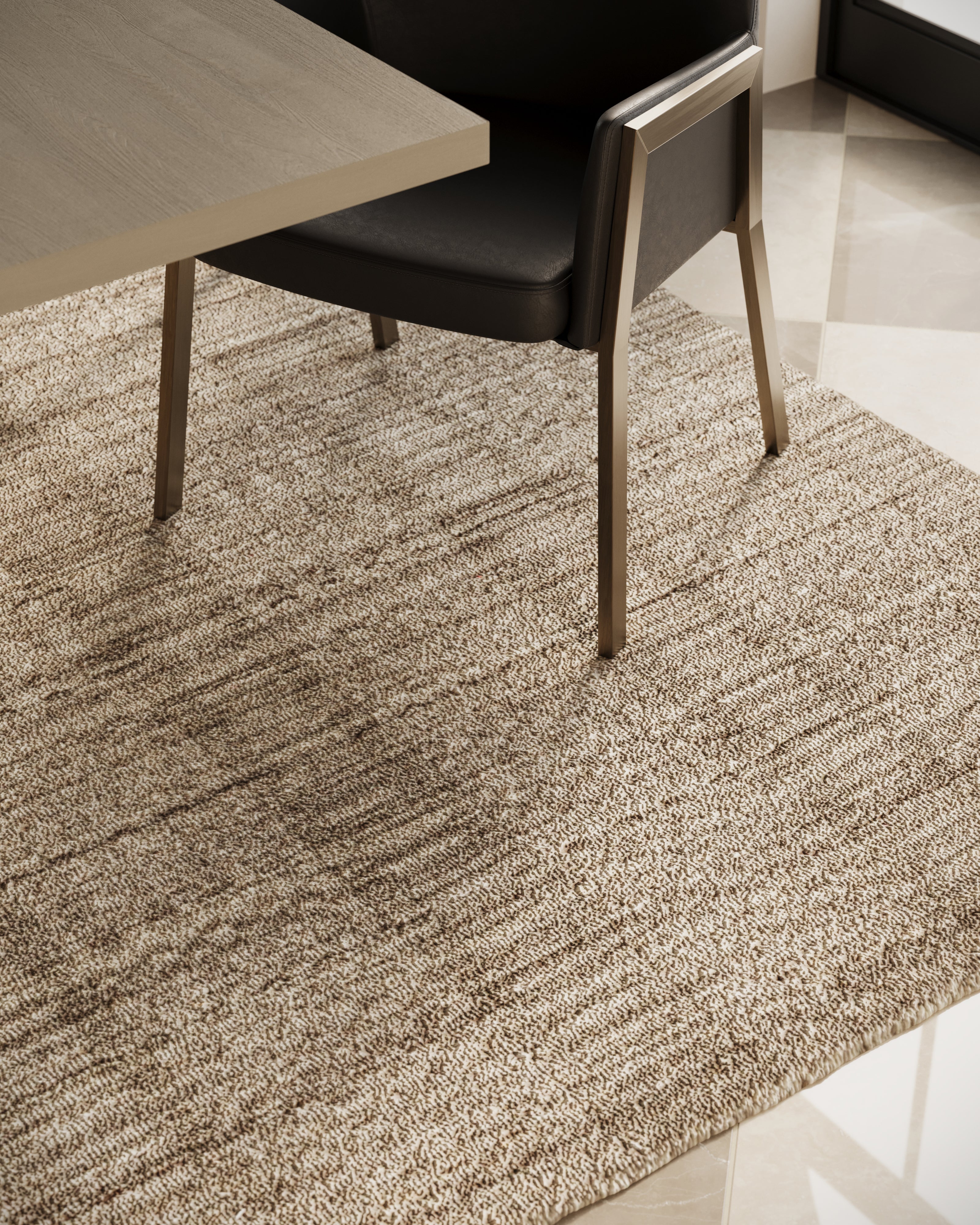 Quinton Wool Blend Rug in Ash