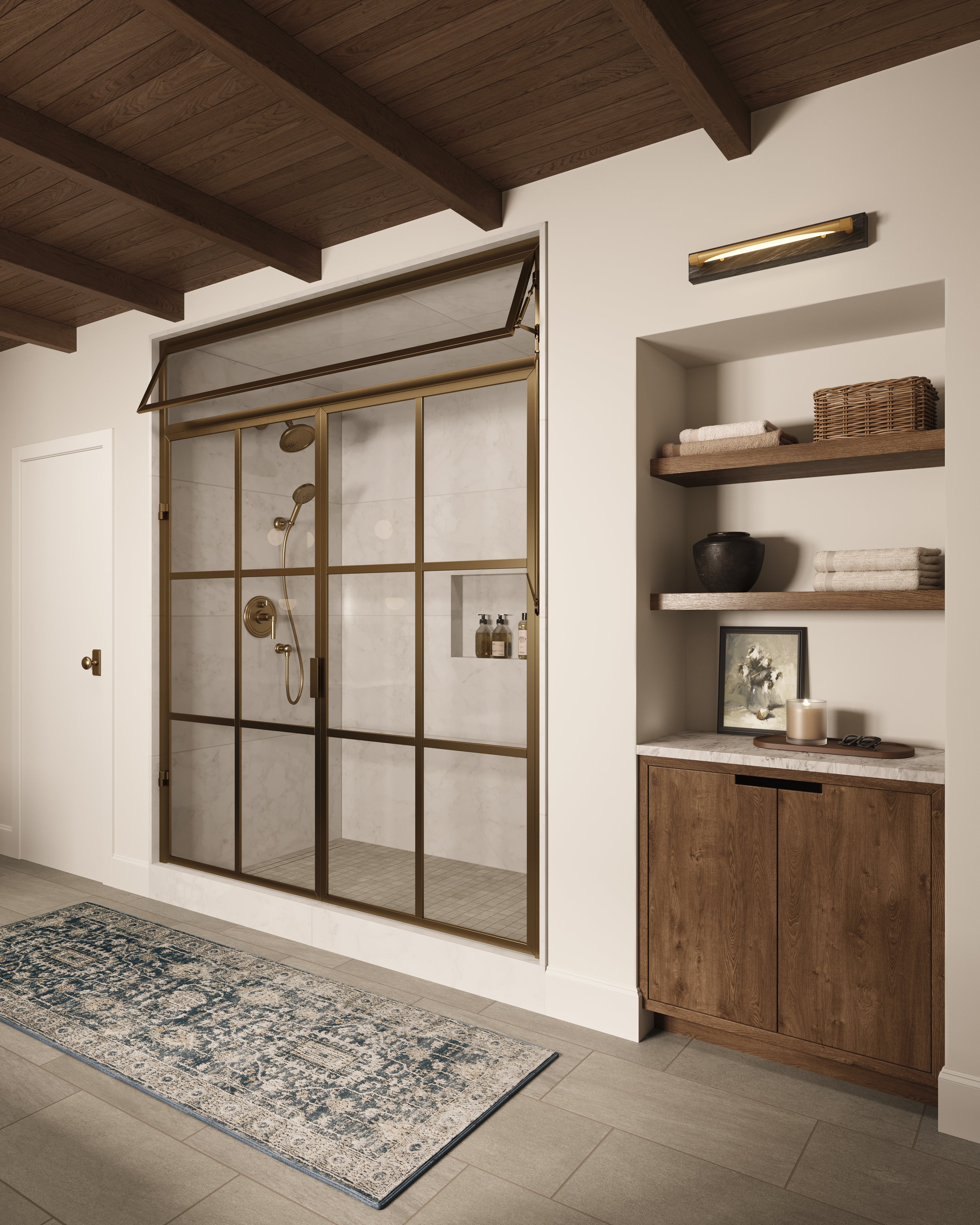 Charlise Polypropylene & Polyester Pile Rug in Indigo / Dune