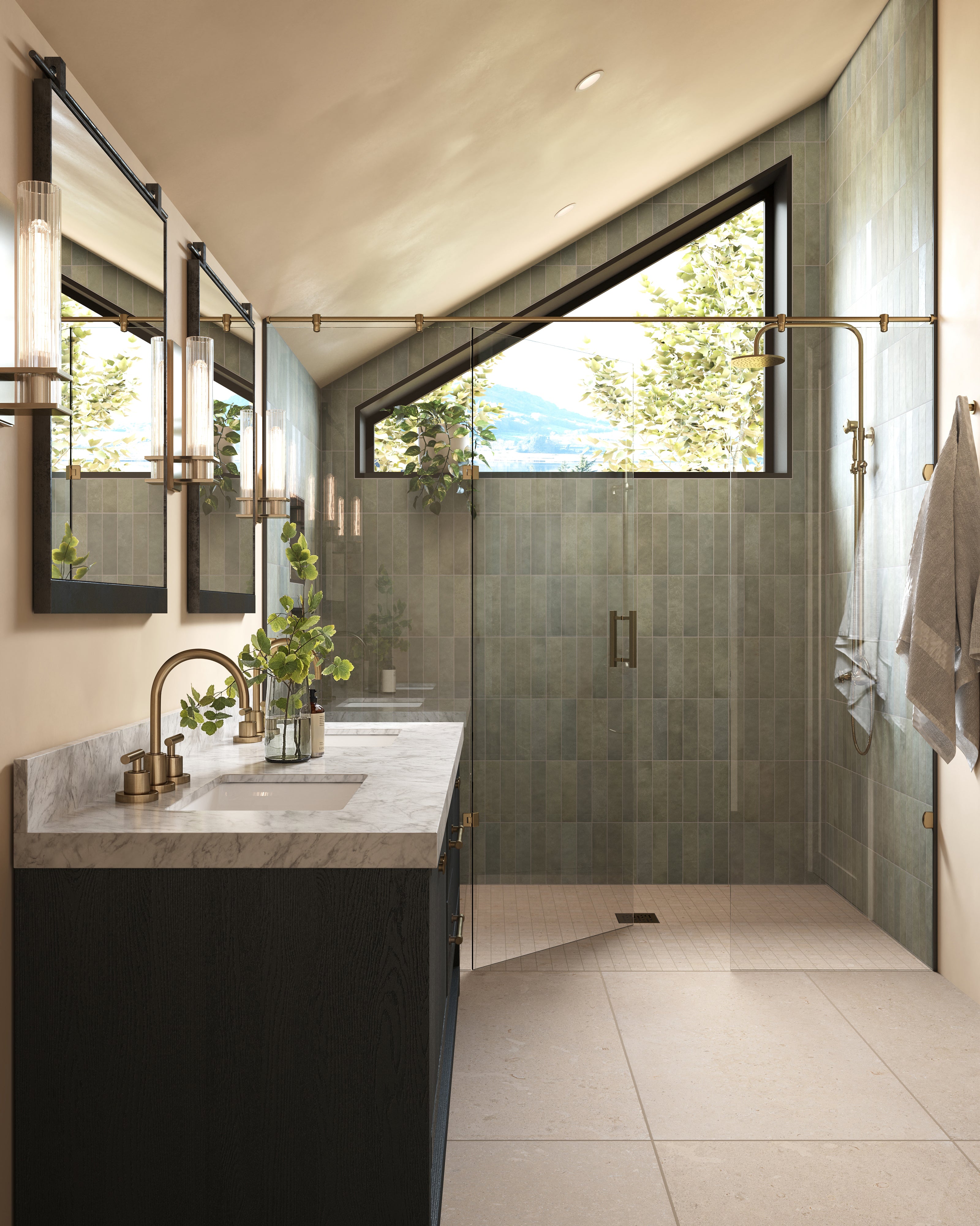 Wren 24x48 Matte Porcelain Tile in Dune