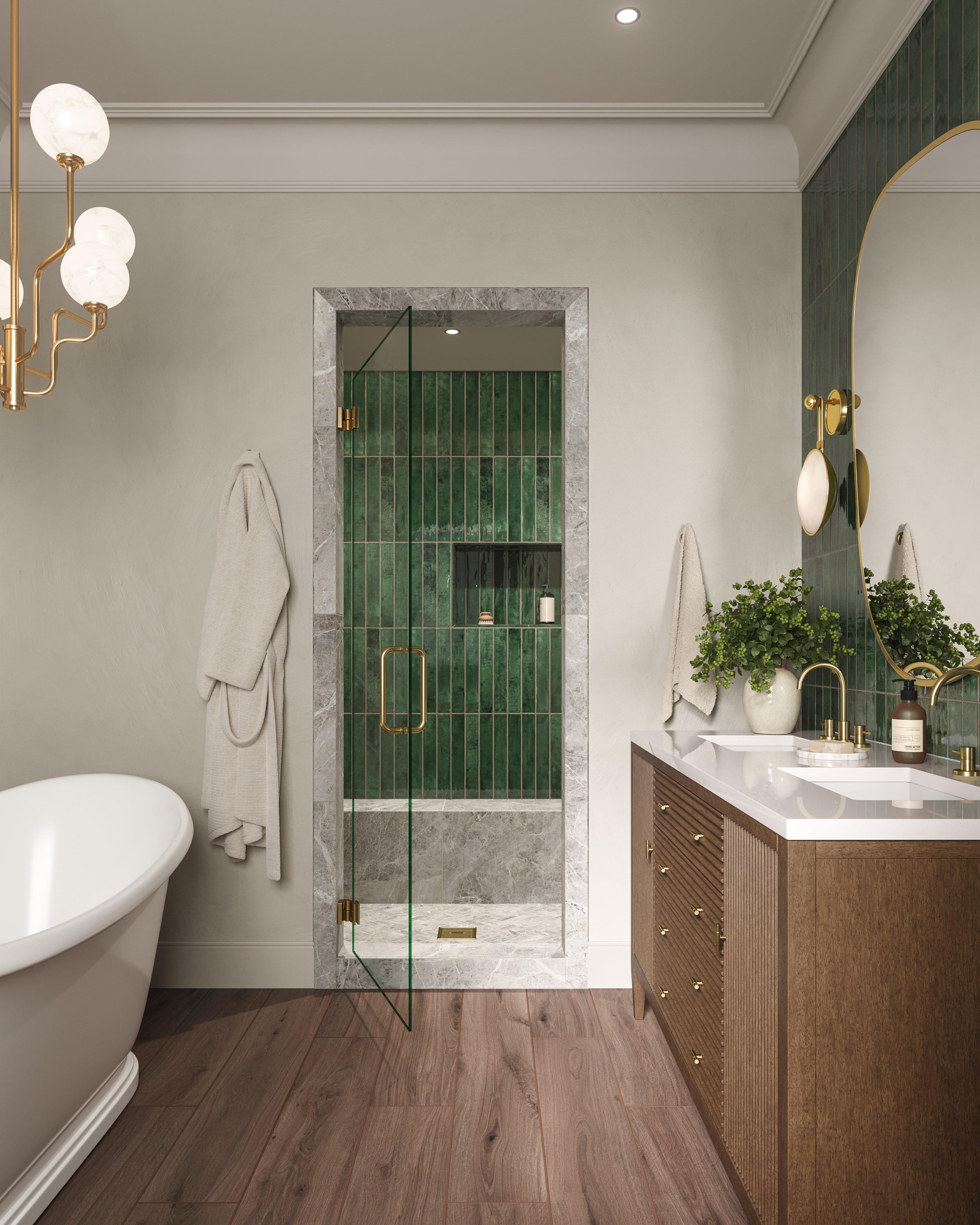 Preston 8x48 Matte Porcelain Tile in Chestnut