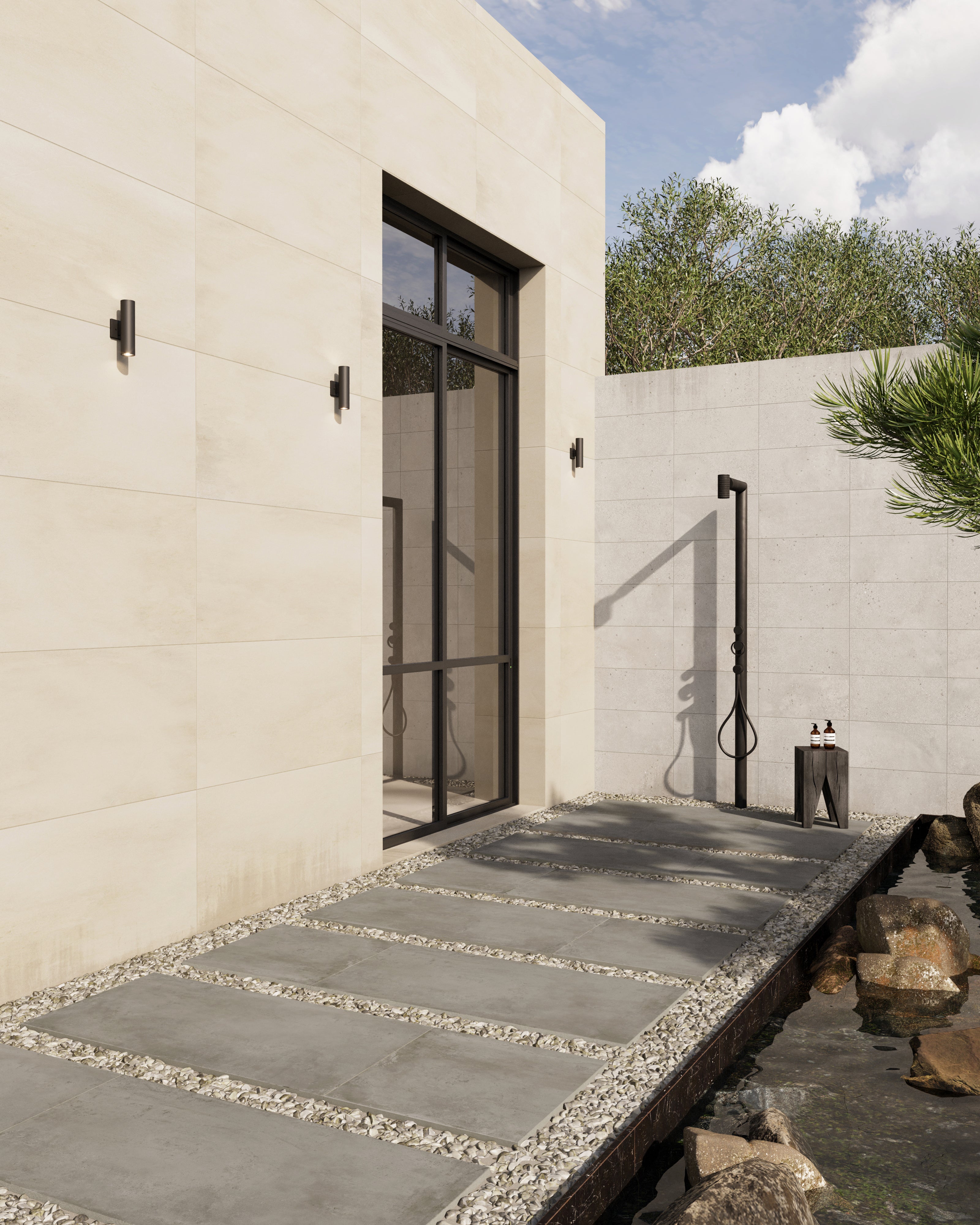 Ramsey 24x48 Grip Porcelain 2cm Paver Tile in Ash