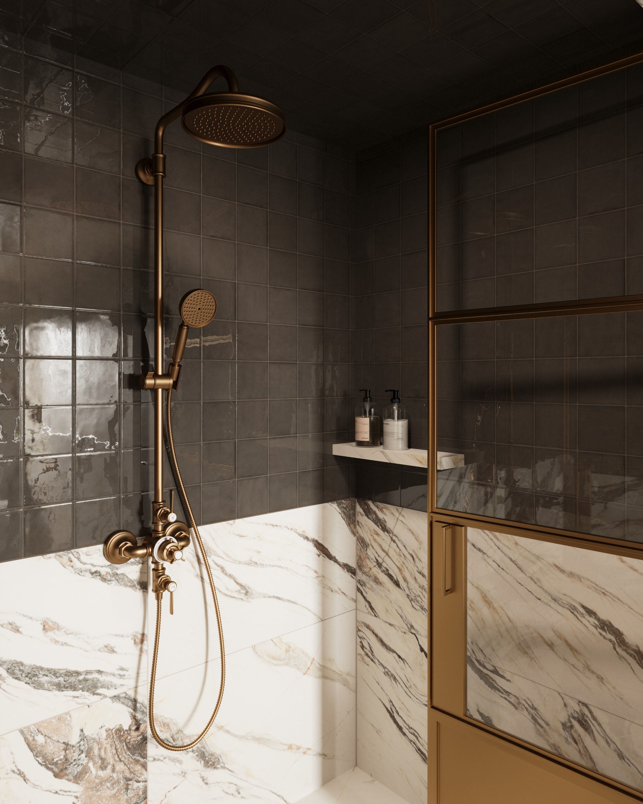 Aniston 24x48 Matte Porcelain Tile in Calacatta Viola