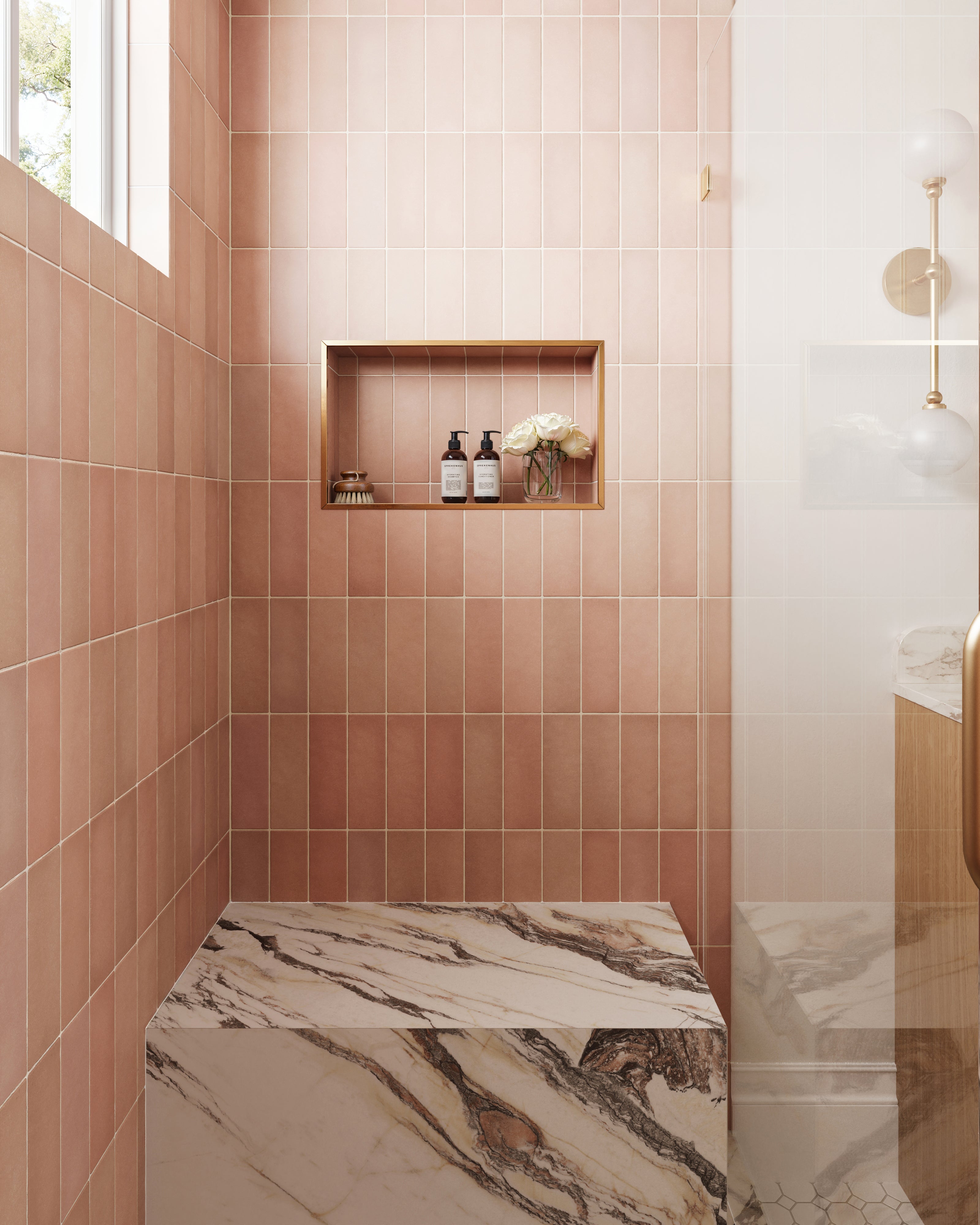 Ellie 2.5x8 Matte Ceramic Tile in Blush
