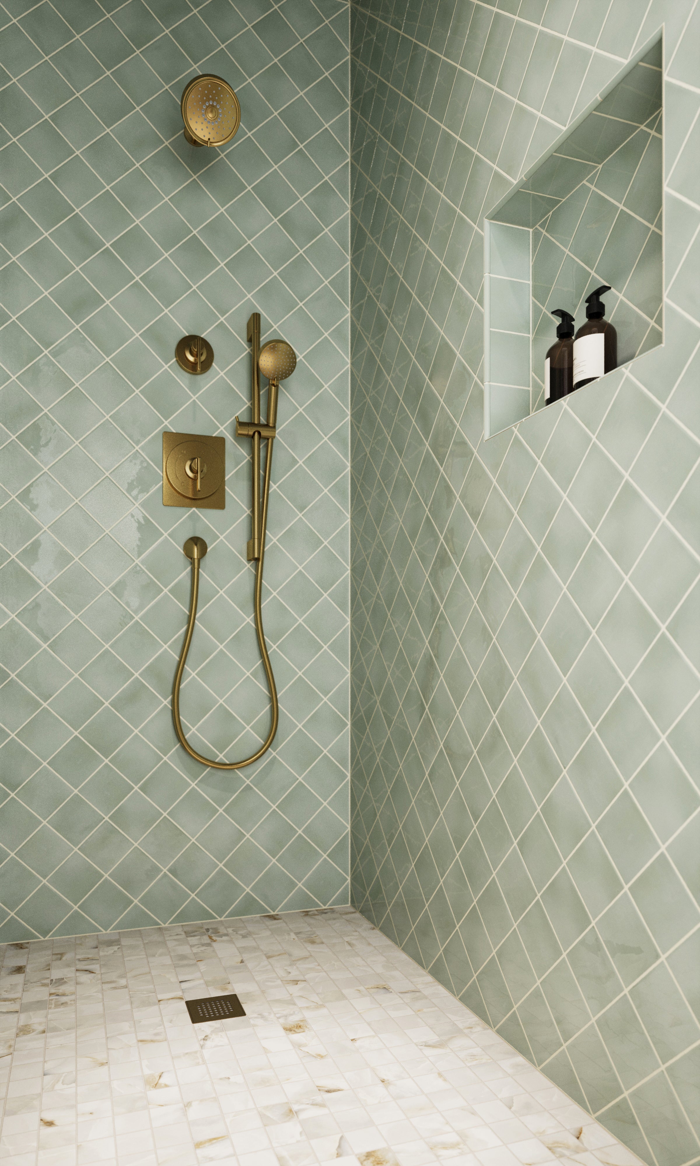 Astrid 2x2 Matte Porcelain Mosaic Tile in Alabaster