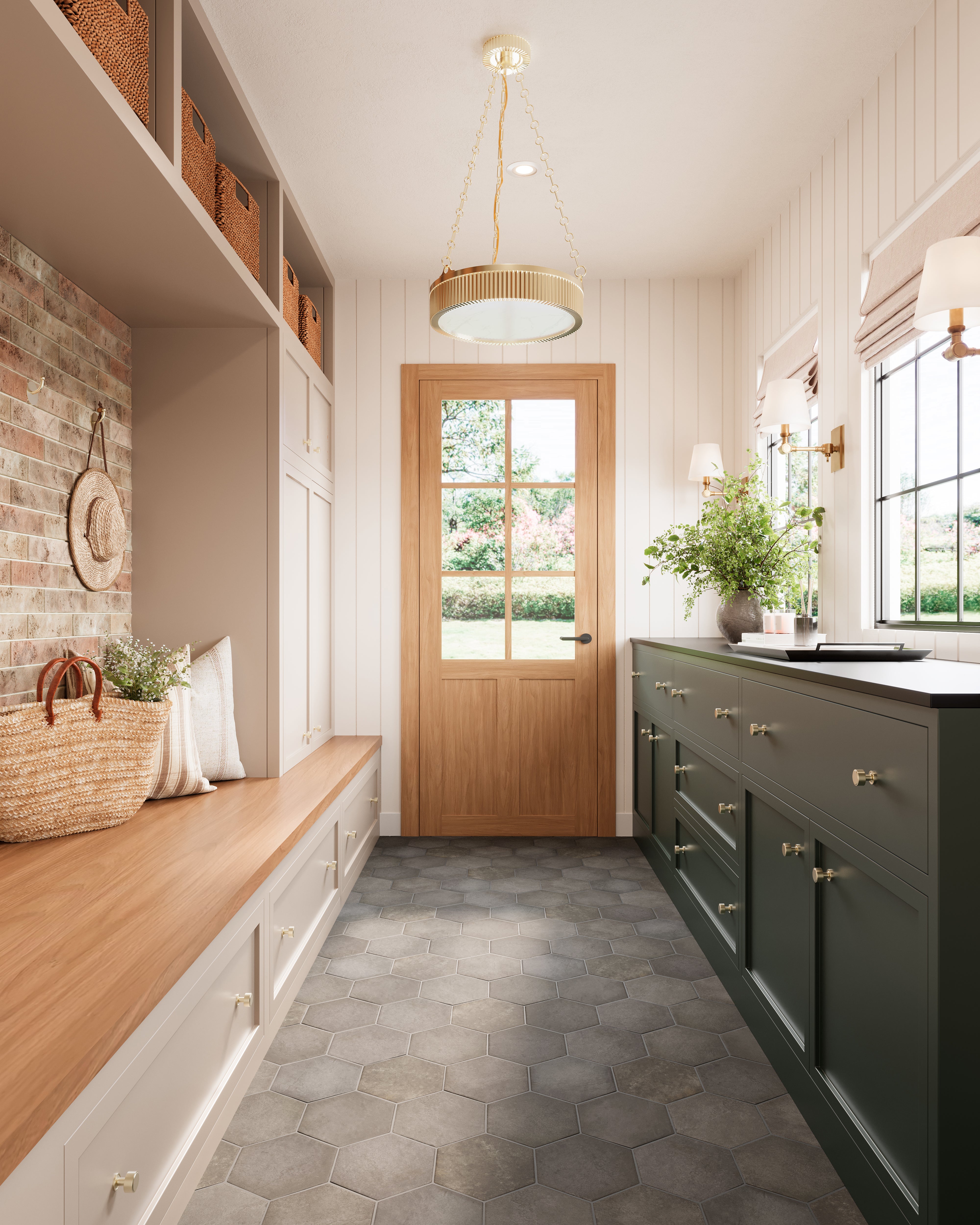 Juliet 7x8 Hexagon Matte Porcelain Tile in Iron